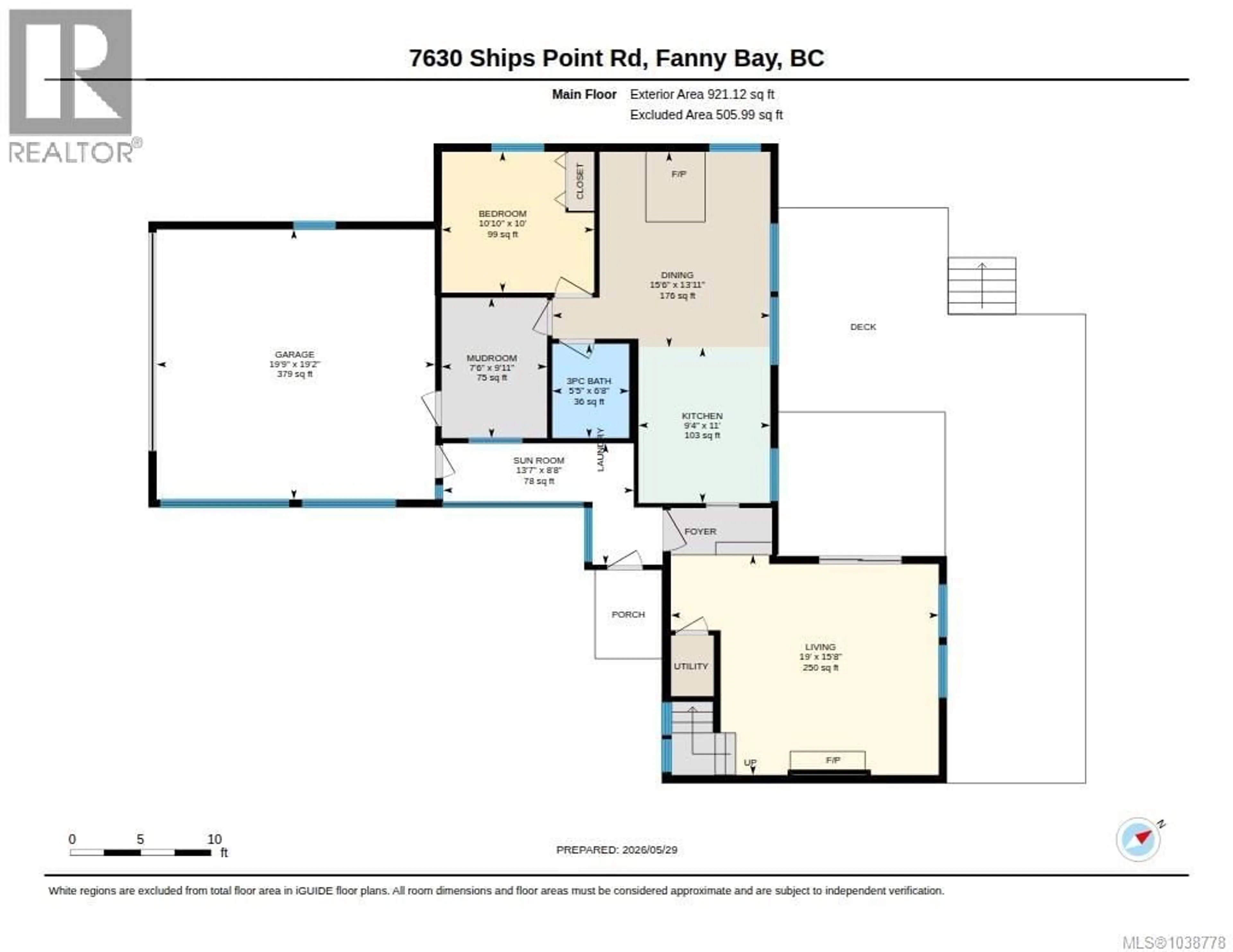 Floor plan for 7630 SHIPS POINT ROAD, Fanny Bay British Columbia V0R1W0