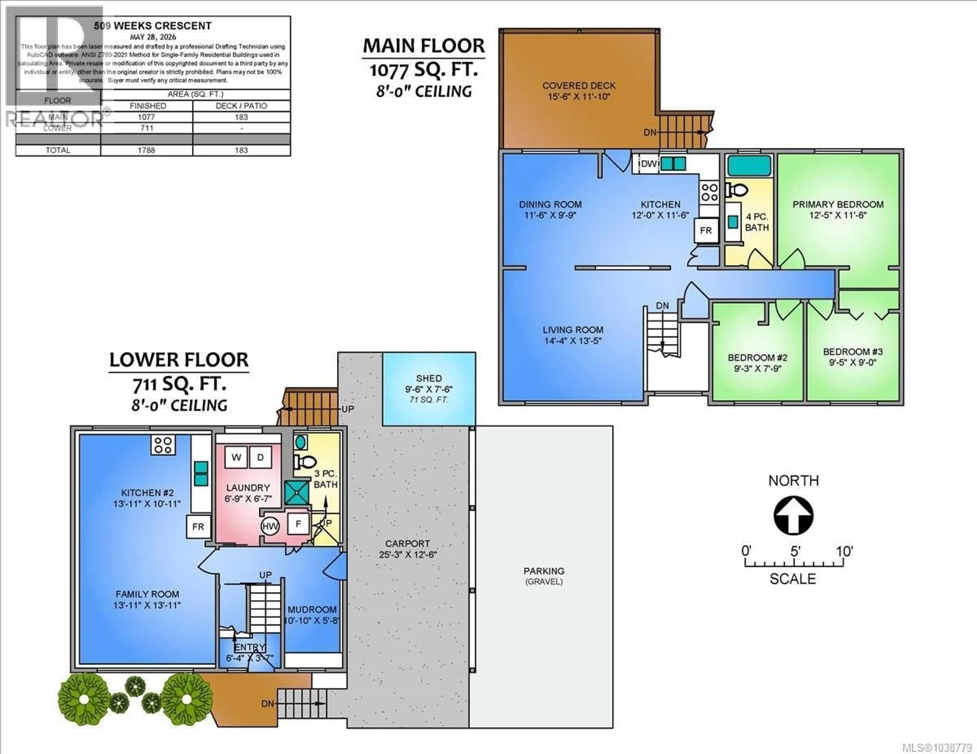 Floor plan for 509 WEEKS CRESCENT, Nanaimo British Columbia V9R5N4