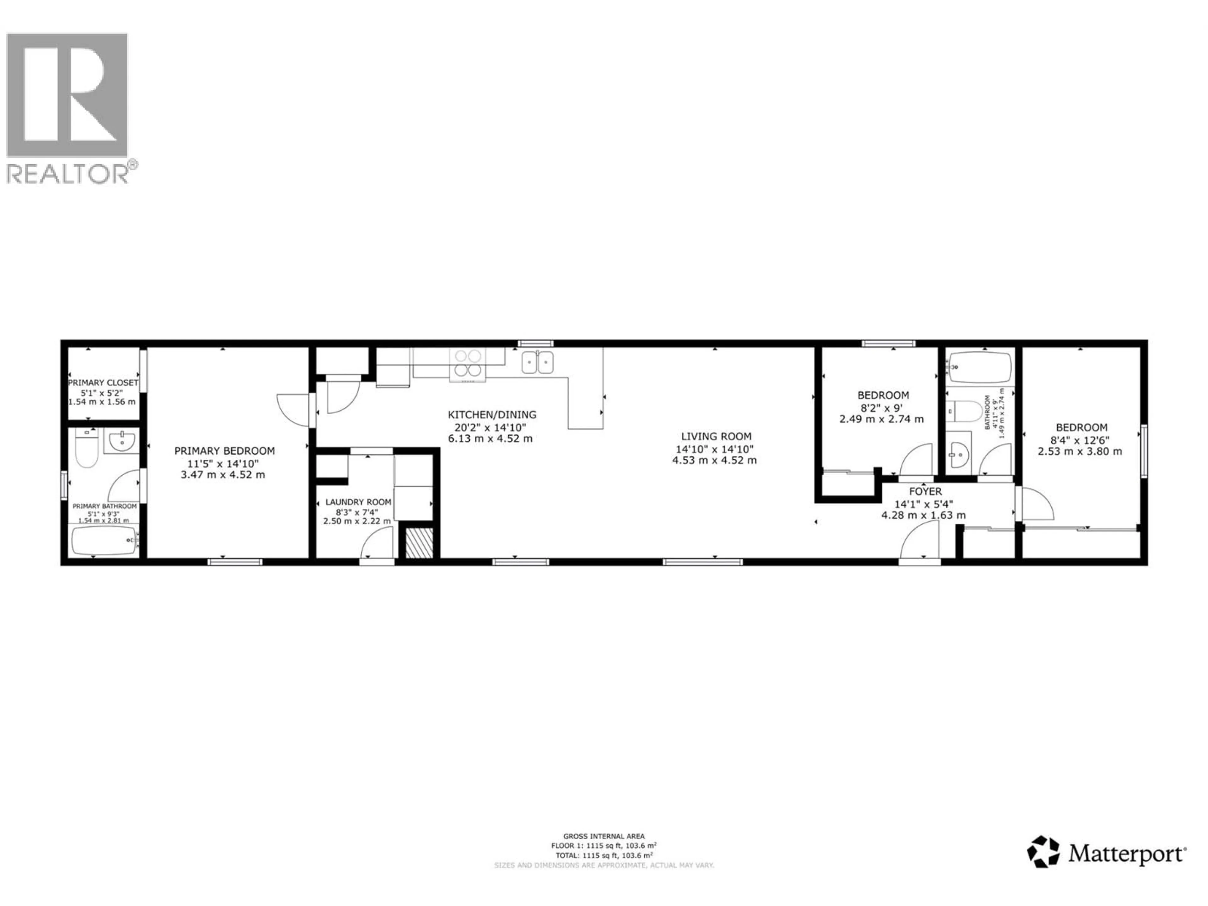 Floor plan for 6-8561 EACRETT ROAD, Dry Gulch British Columbia V0A1M0