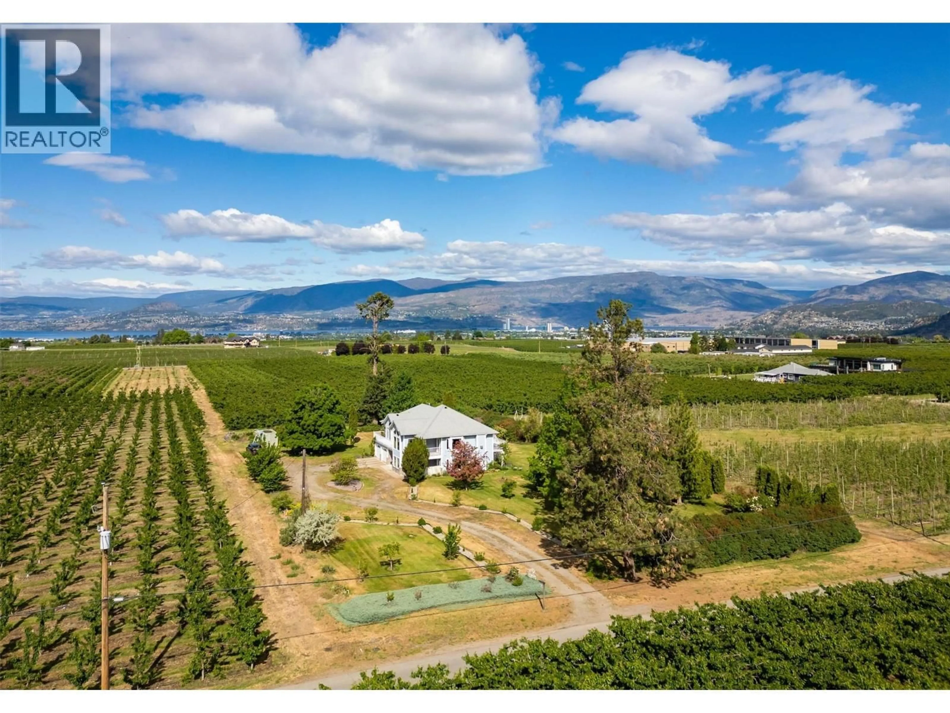 A pic from outside/outdoor area/front of a property/back of a property/a pic from drone, mountain view for 3520 FITZGERALD ROAD, Kelowna British Columbia V1W4G5