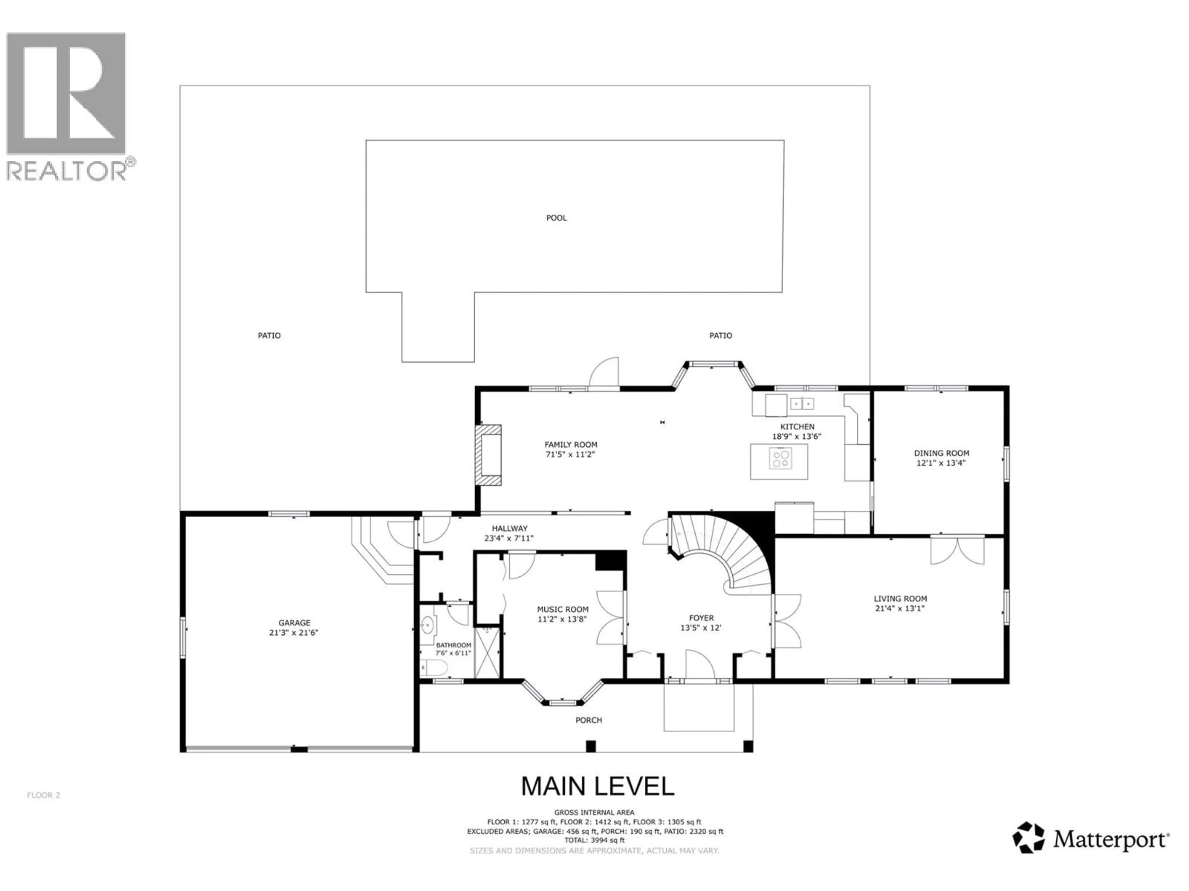 Floor plan for 11306 HILLSIDE DRIVE, Coldstream British Columbia V1B1Z8