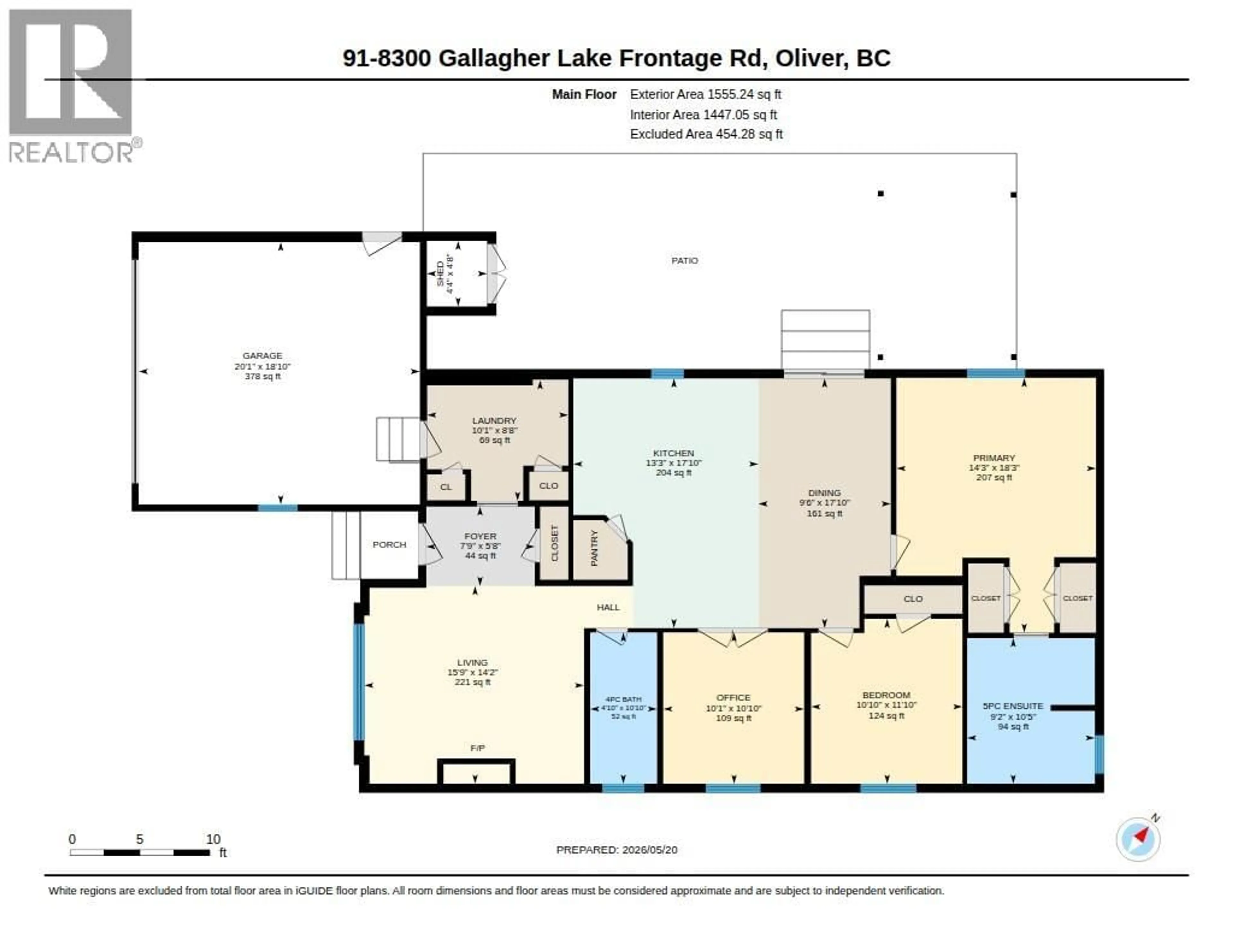 Floor plan for 91 - 8300 GALLAGHER LAKE FRONTAGE ROAD, Oliver British Columbia V0H1T2
