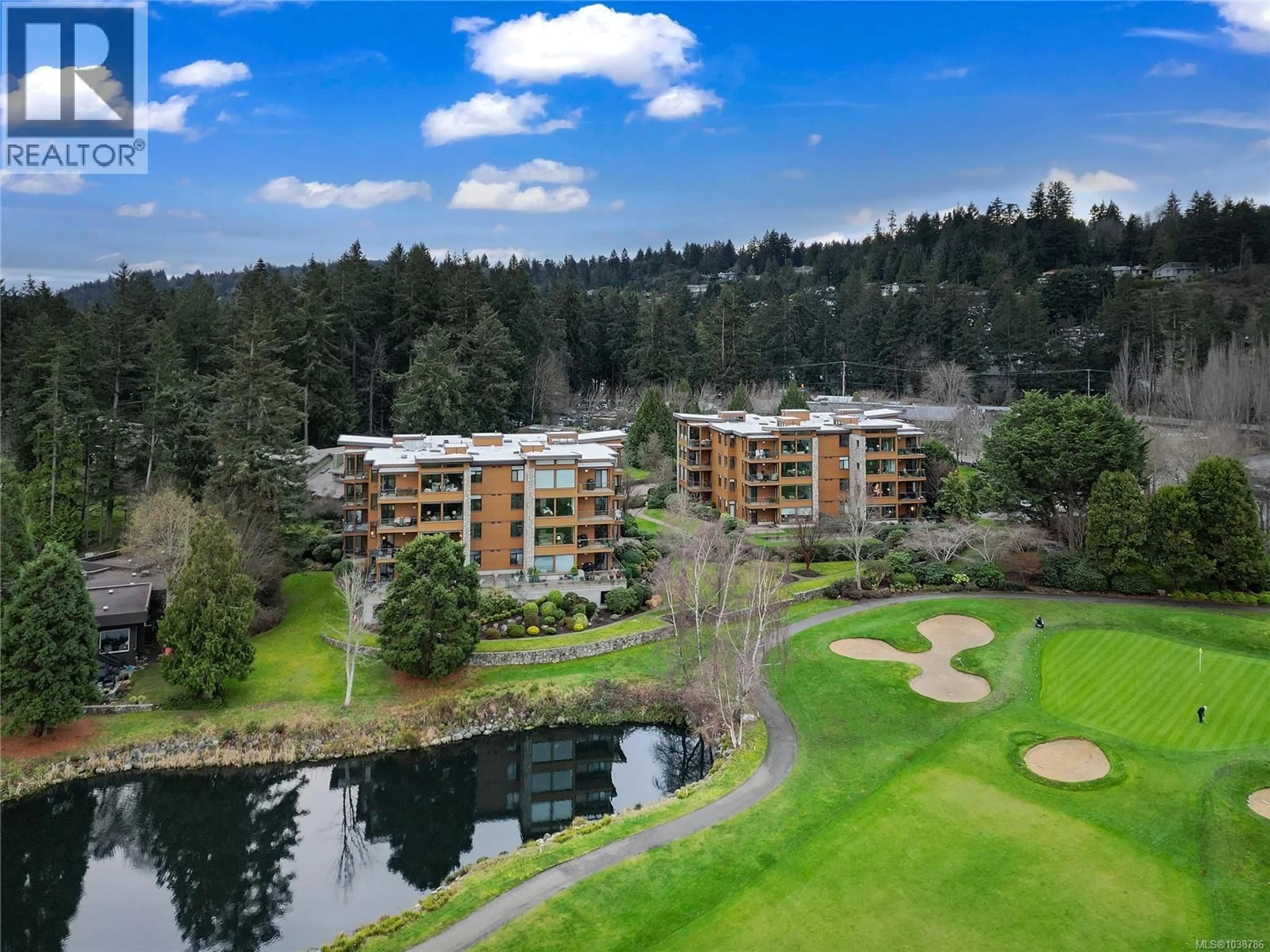 A pic from outside/outdoor area/front of a property/back of a property/a pic from drone, water/lake/river/ocean view for 403 - 5327 CORDOVA BAY ROAD, Saanich British Columbia V8Y2L3
