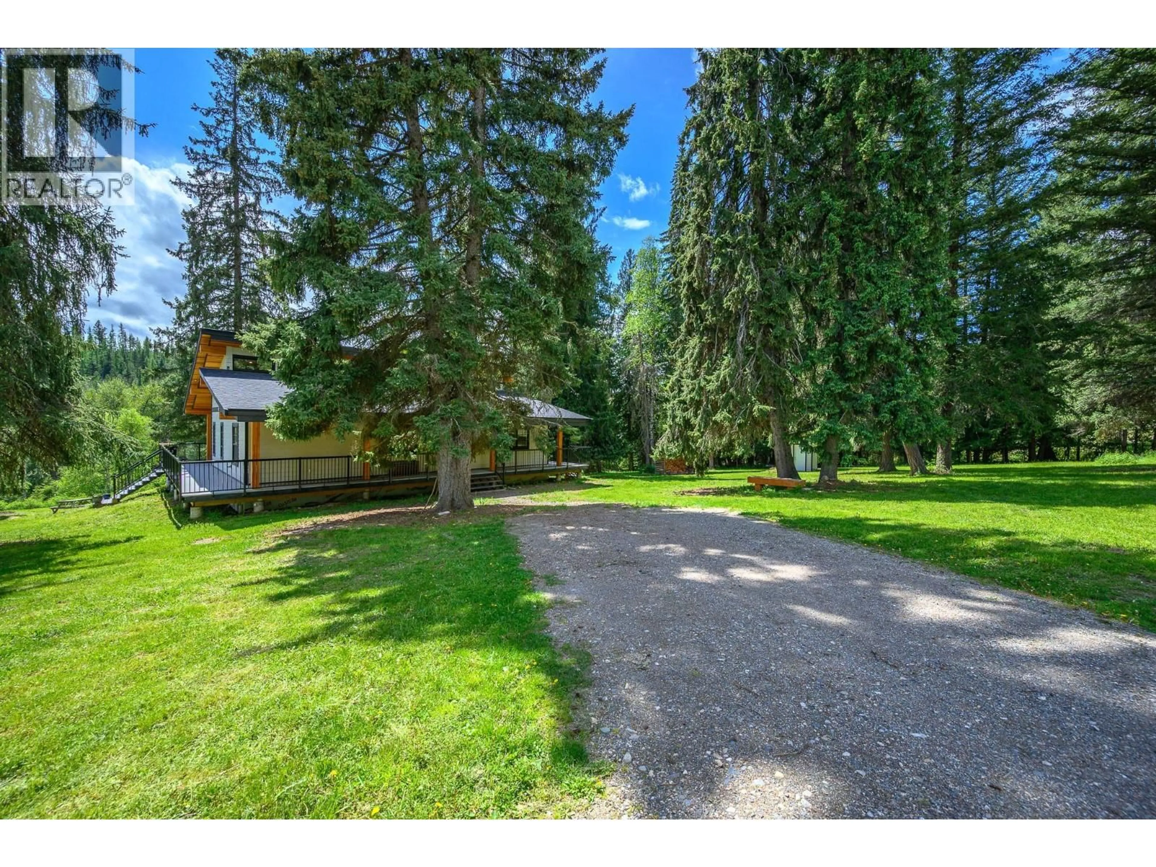 A pic from outside/outdoor area/front of a property/back of a property/a pic from drone, unknown for 522 NORTH FORK ROAD, Cherryville British Columbia V0E2G0