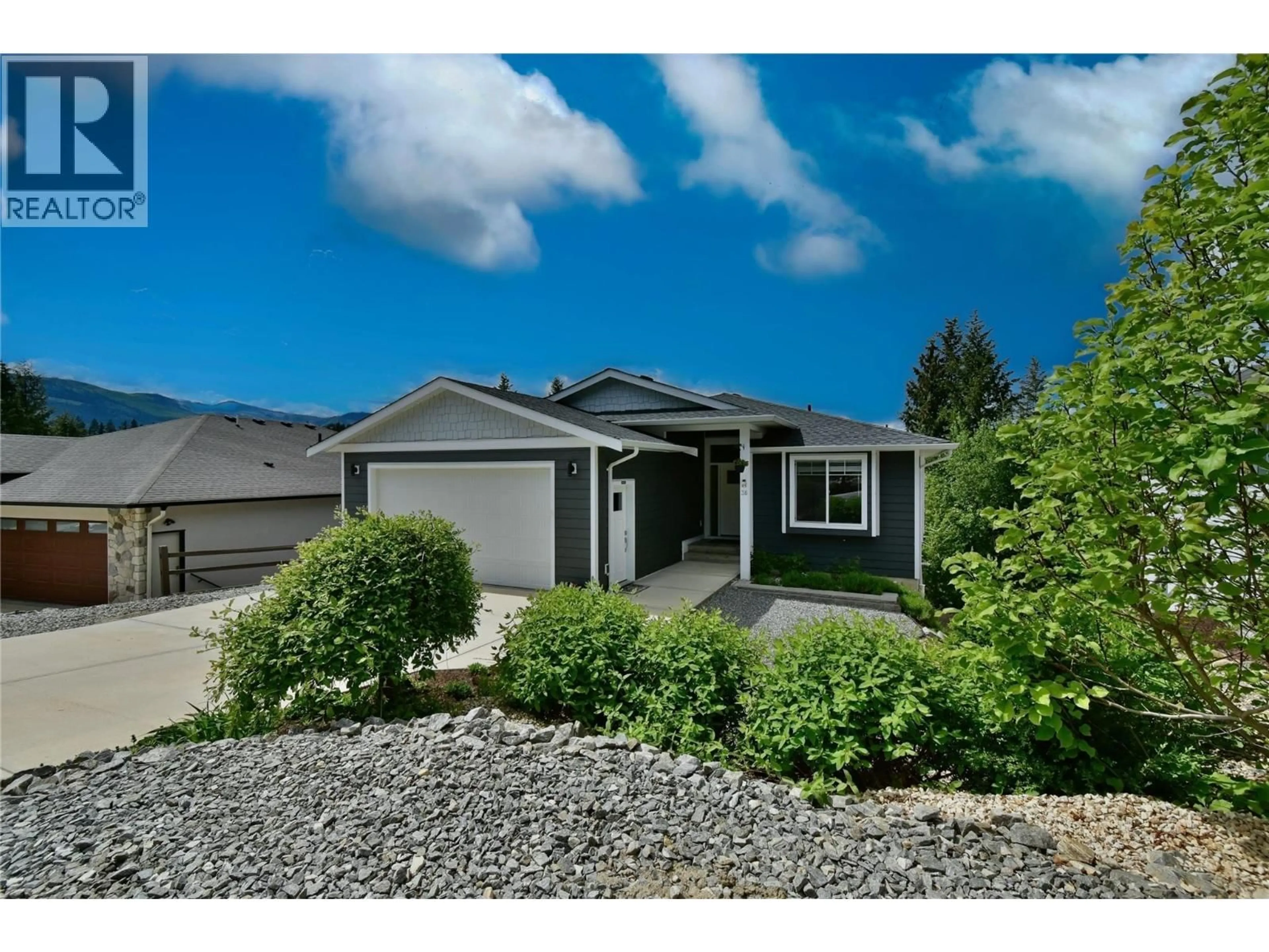 A pic from outside/outdoor area/front of a property/back of a property/a pic from drone, street for 38 - 2592 ALPEN PARADIES ROAD, Blind Bay British Columbia V0E1H1