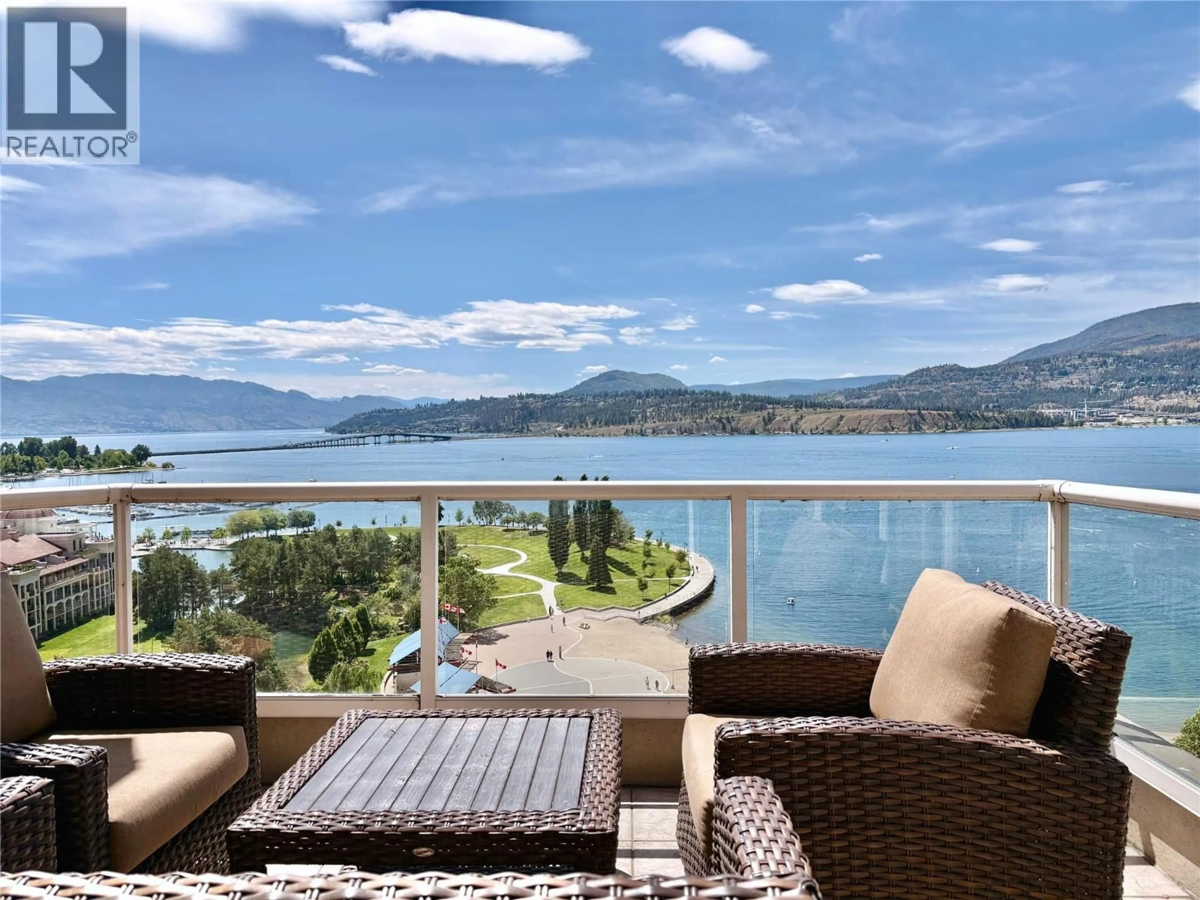 Patio, water/lake/river/ocean view for 1702 - 1152 SUNSET DRIVE, Kelowna British Columbia V1Y9R7
