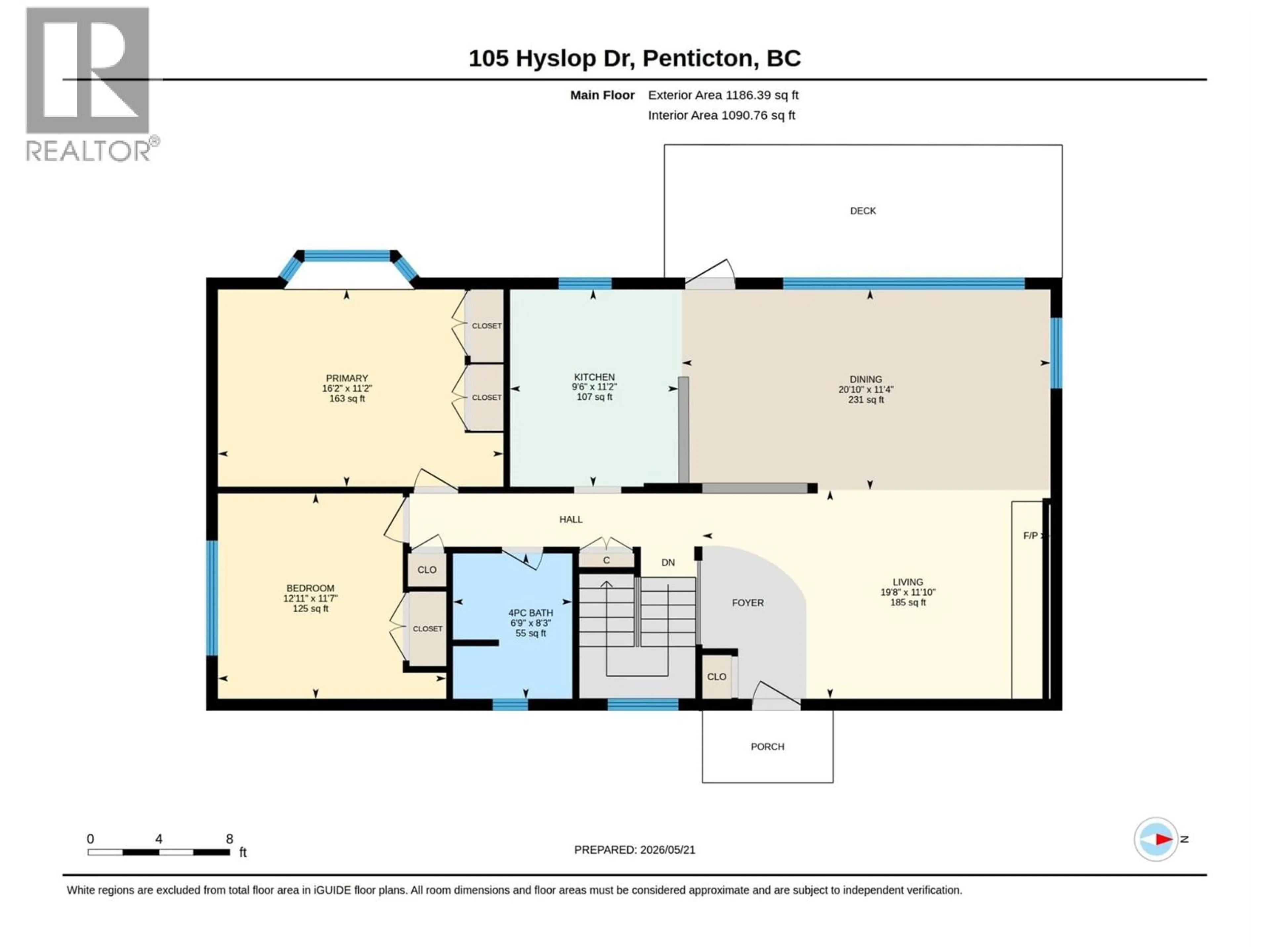 Floor plan for 105 HYSLOP DRIVE, Penticton British Columbia V2A9A1