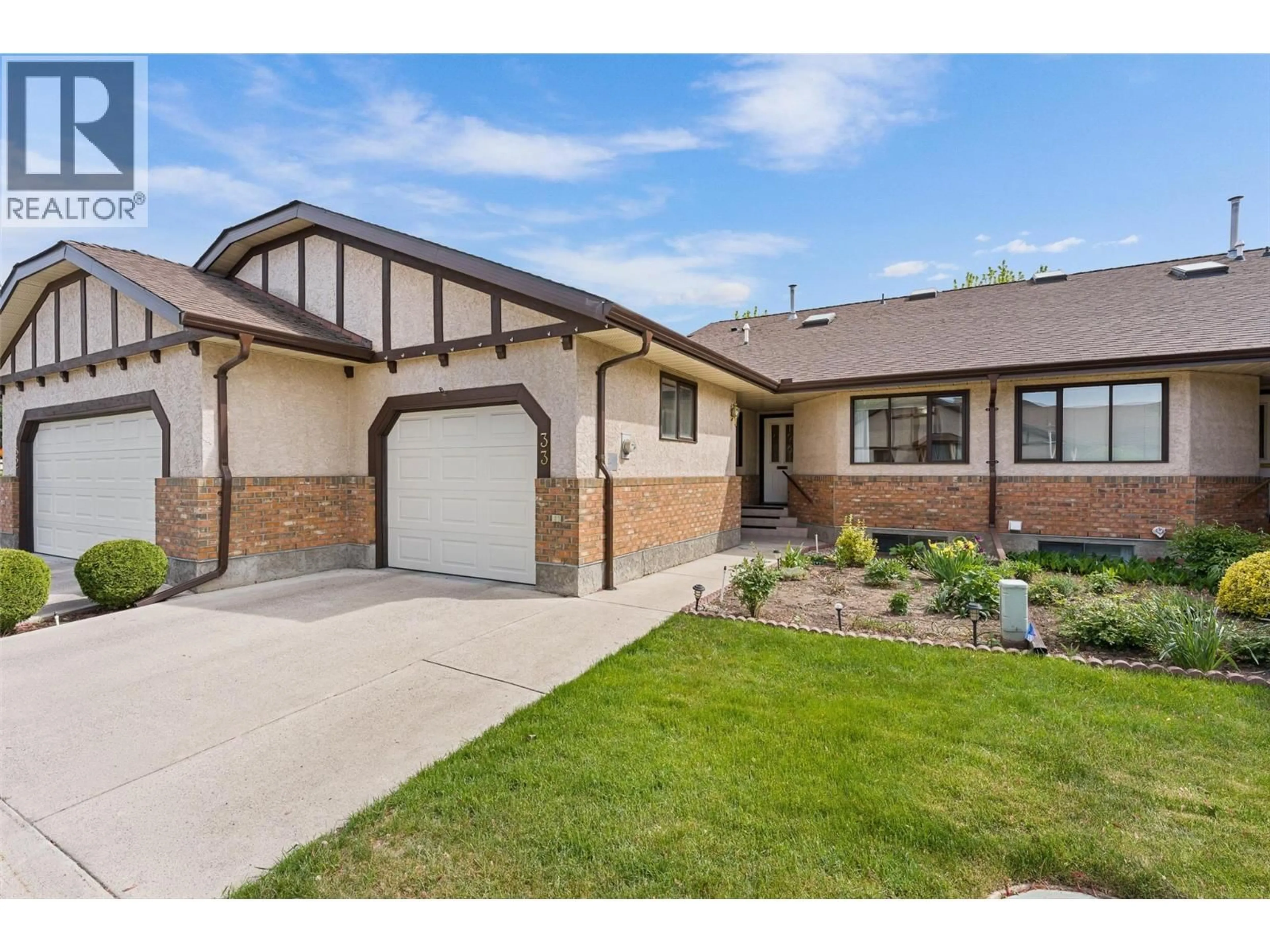 Home with brick exterior material, street for 33 - 2200 GORDON DRIVE, Kelowna British Columbia V1Y8T7