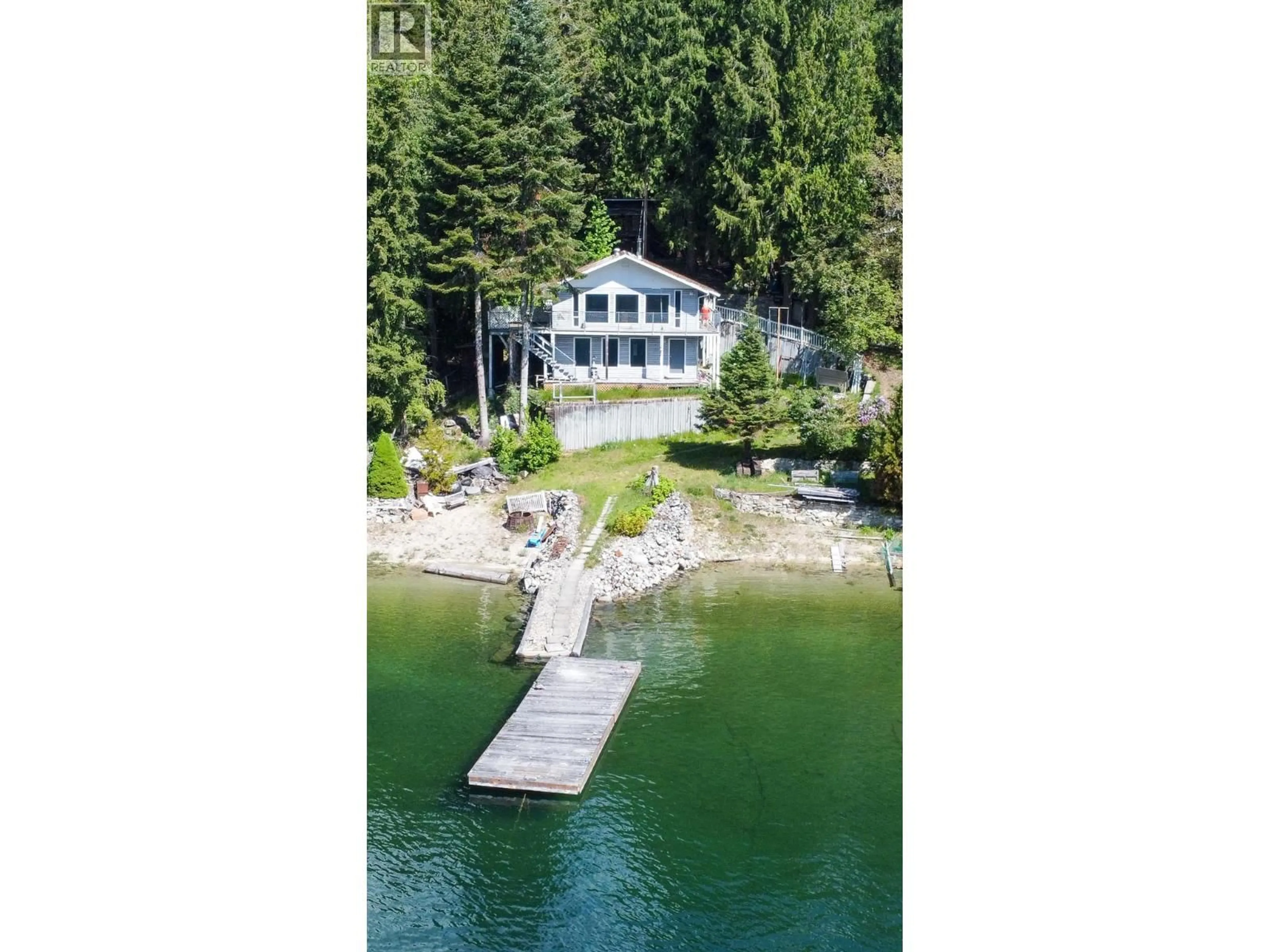 A pic from outside/outdoor area/front of a property/back of a property/a pic from drone, water/lake/river/ocean view for 6728 3A HIGHWAY, Nelson British Columbia V1L6S2