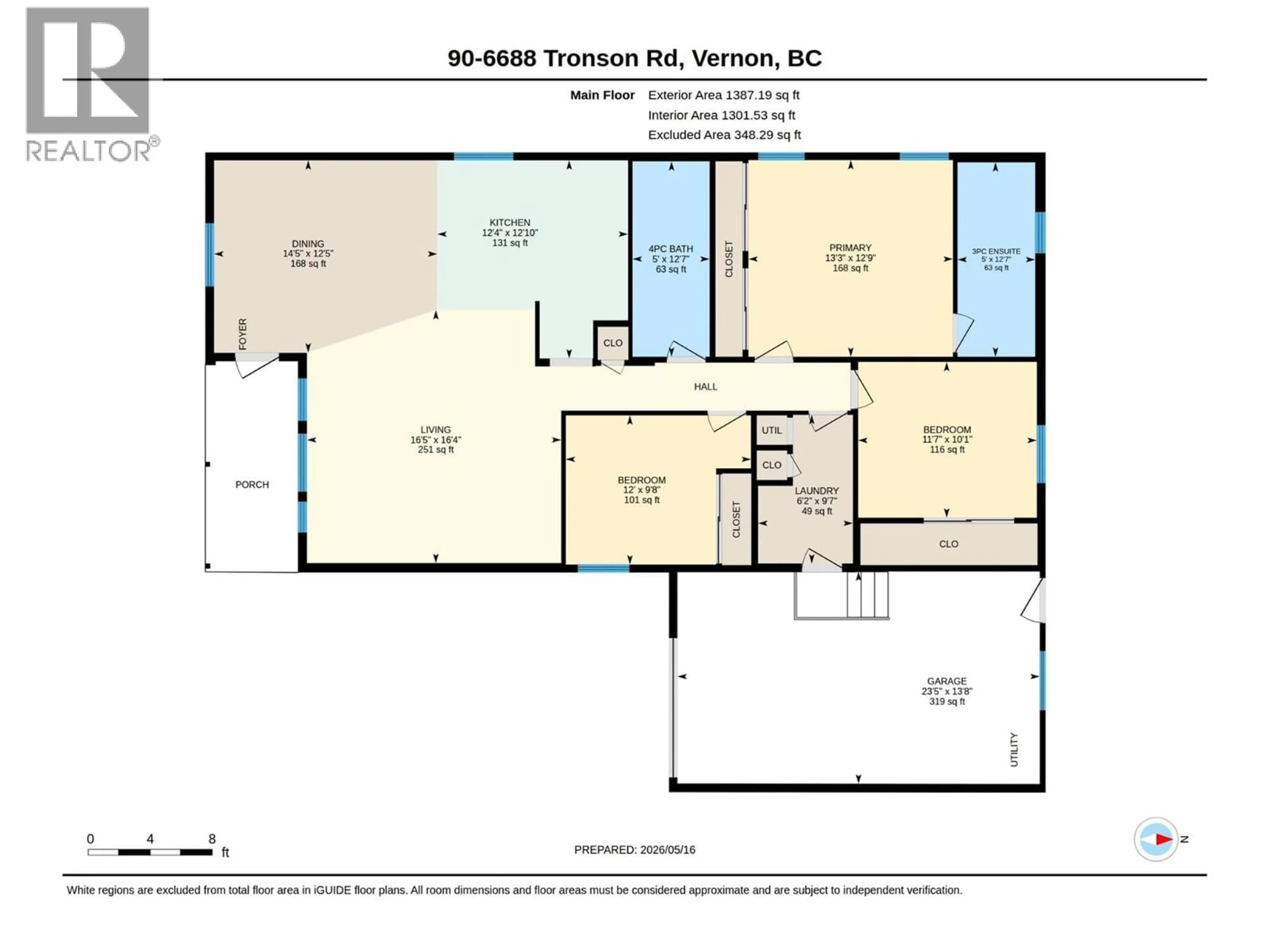 Floor plan for 90 - 6688 TRONSON ROAD, Vernon British Columbia V1H1R9