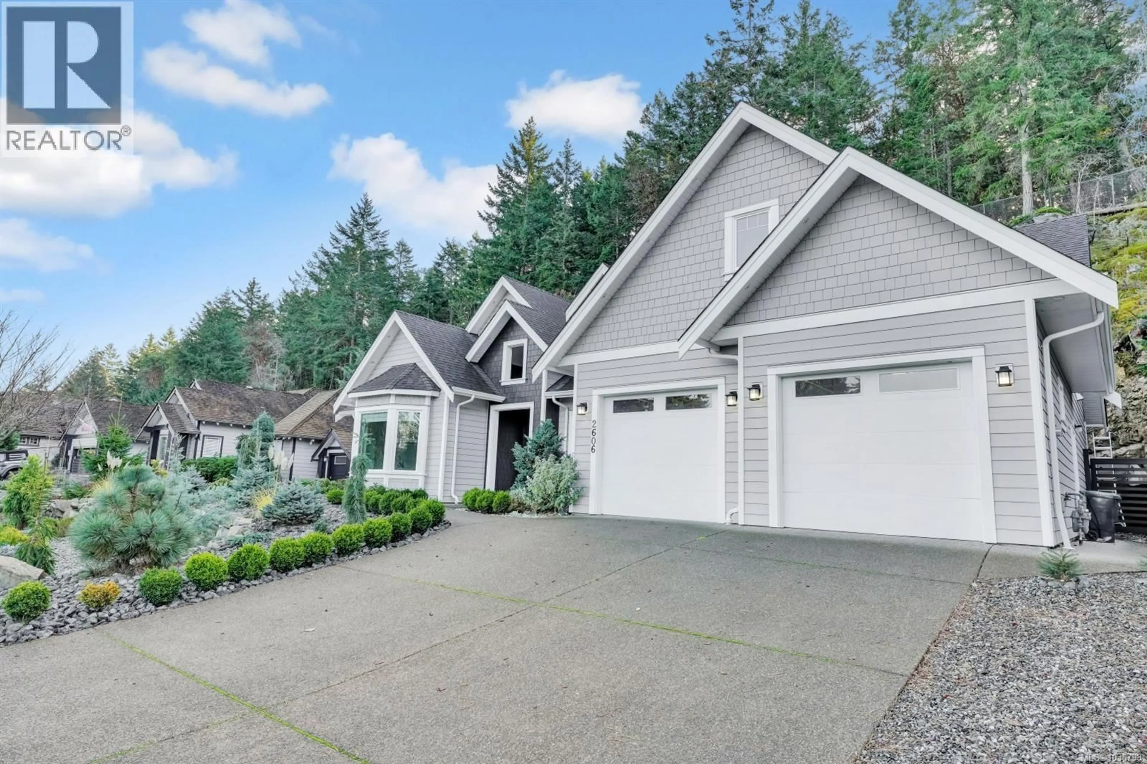 Home with vinyl exterior material, street for 2606 ANDOVER ROAD, Nanoose Bay British Columbia V9P9K5