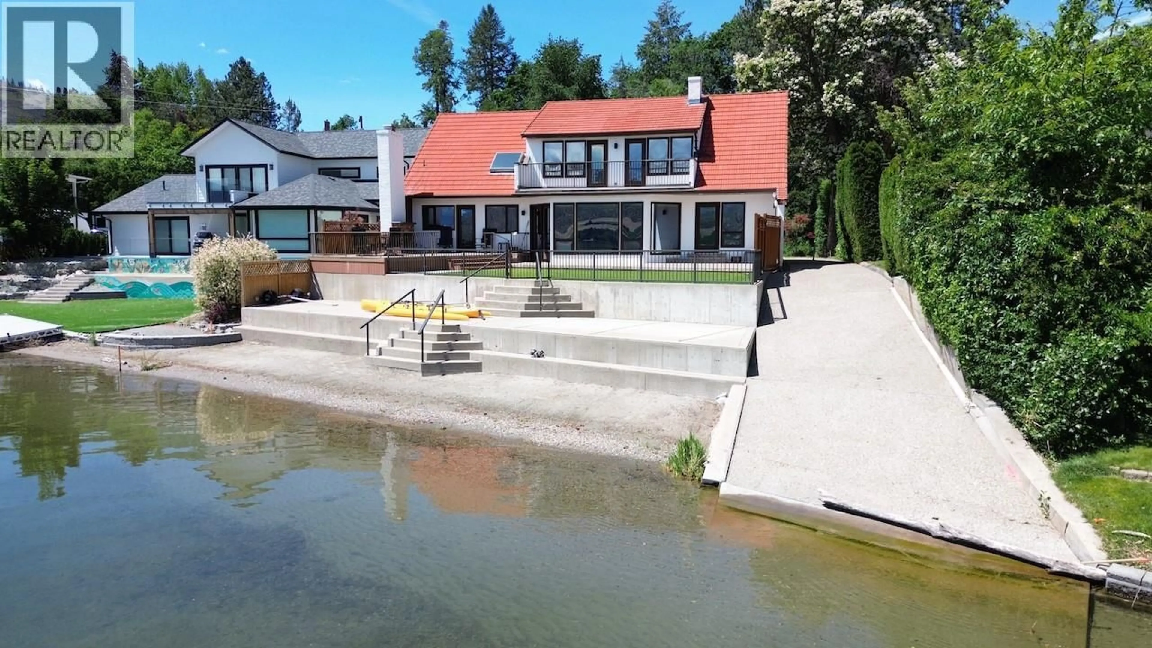 A pic from outside/outdoor area/front of a property/back of a property/a pic from drone, water/lake/river/ocean view for 1409 85TH STREET, Osoyoos British Columbia V0H1V1