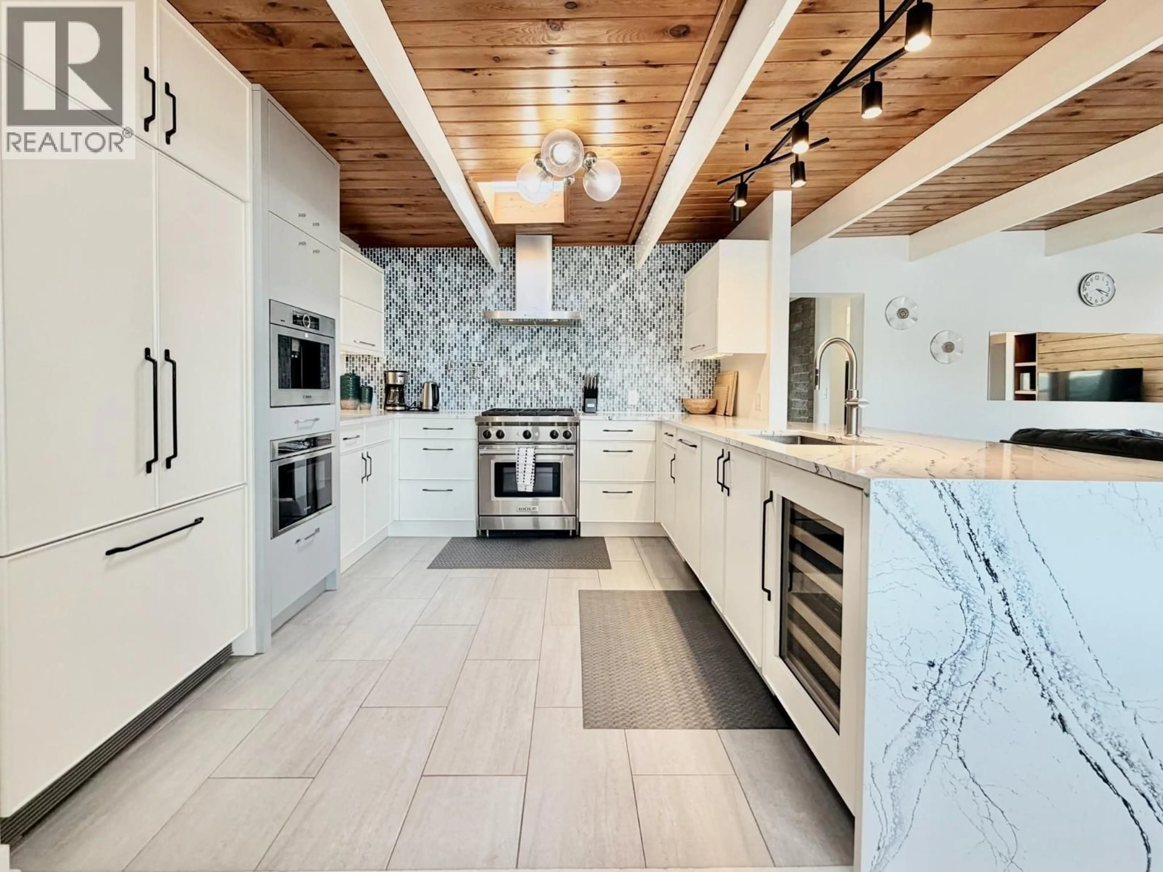 Contemporary kitchen, ceramic/tile floor for 266 ALDER AVENUE, Kaleden British Columbia V0H1K0