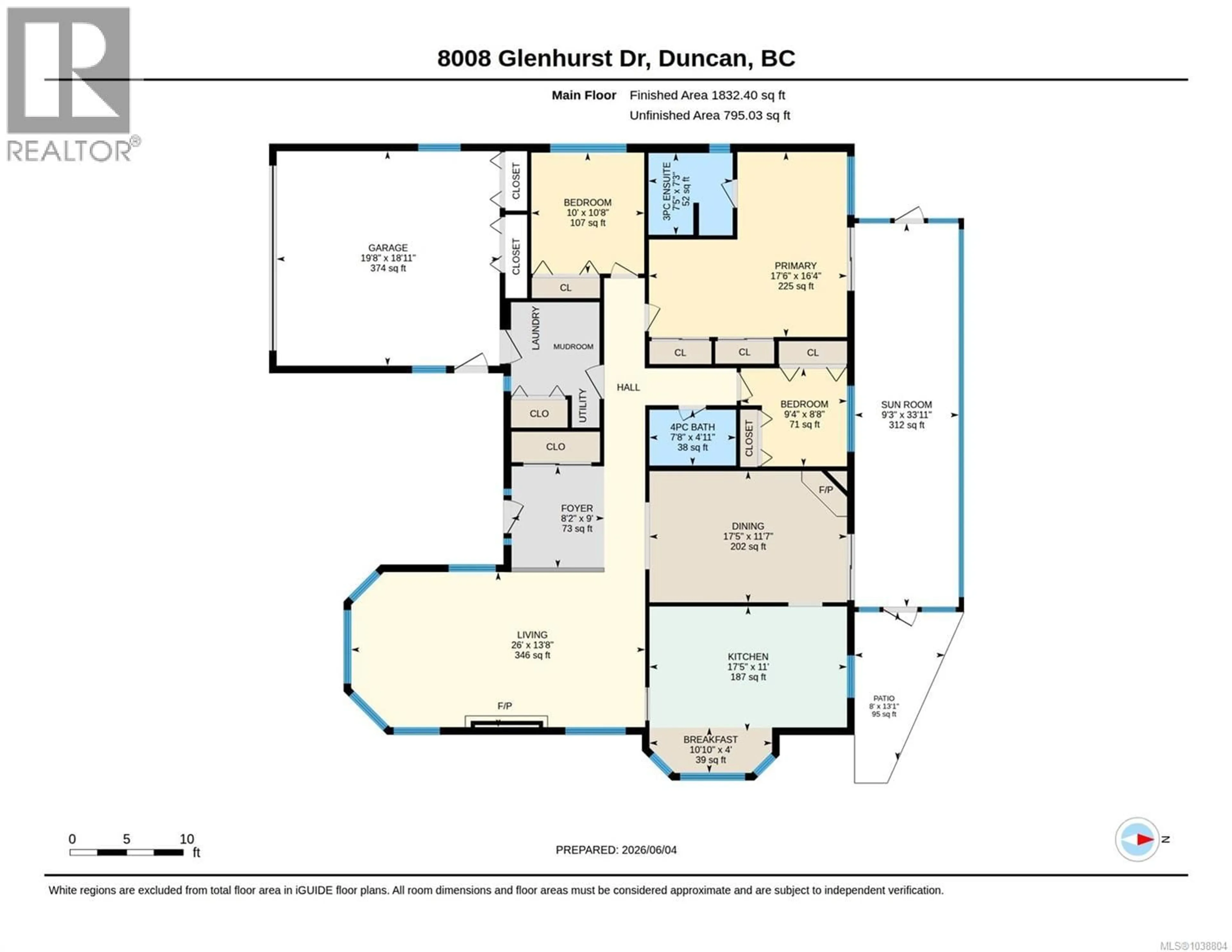 Floor plan for 8008 GLENHURST DRIVE NORTH, Crofton British Columbia V0R1R0