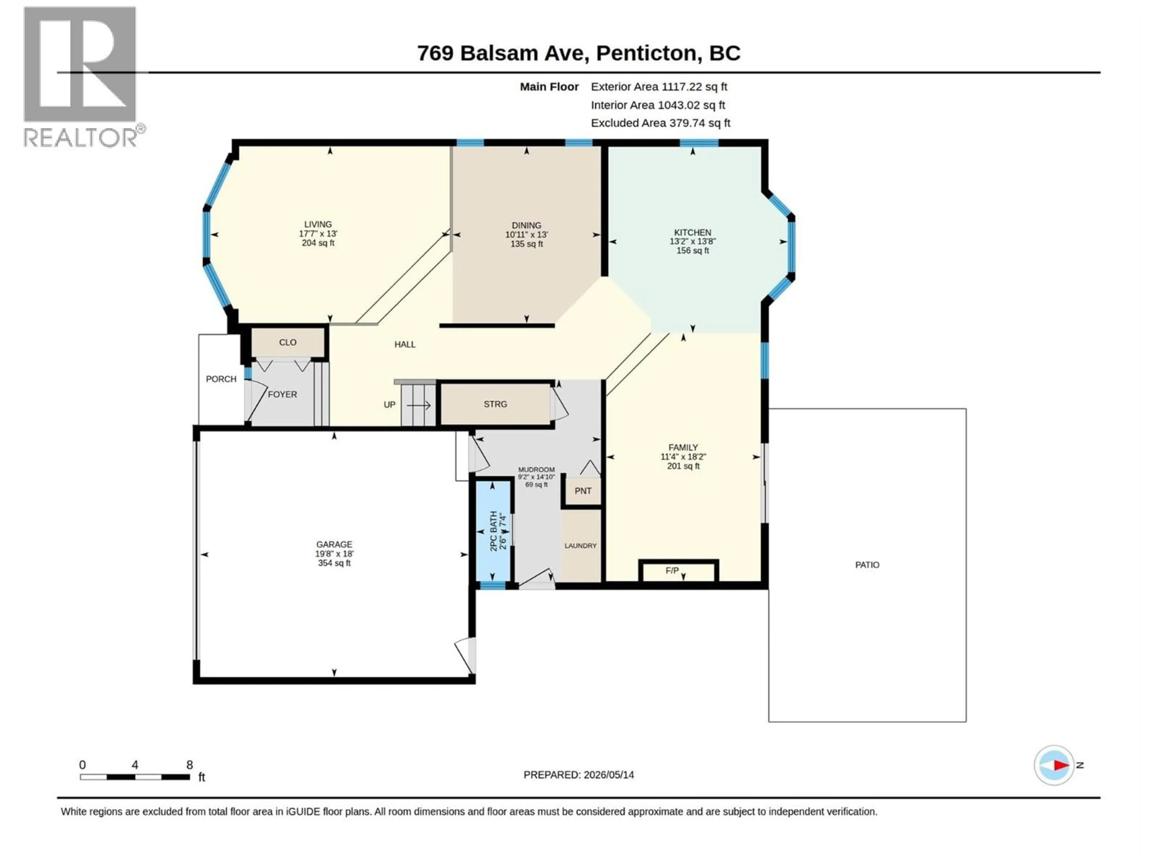 Floor plan for 769 BALSAM AVENUE, Penticton British Columbia V2A7Y8