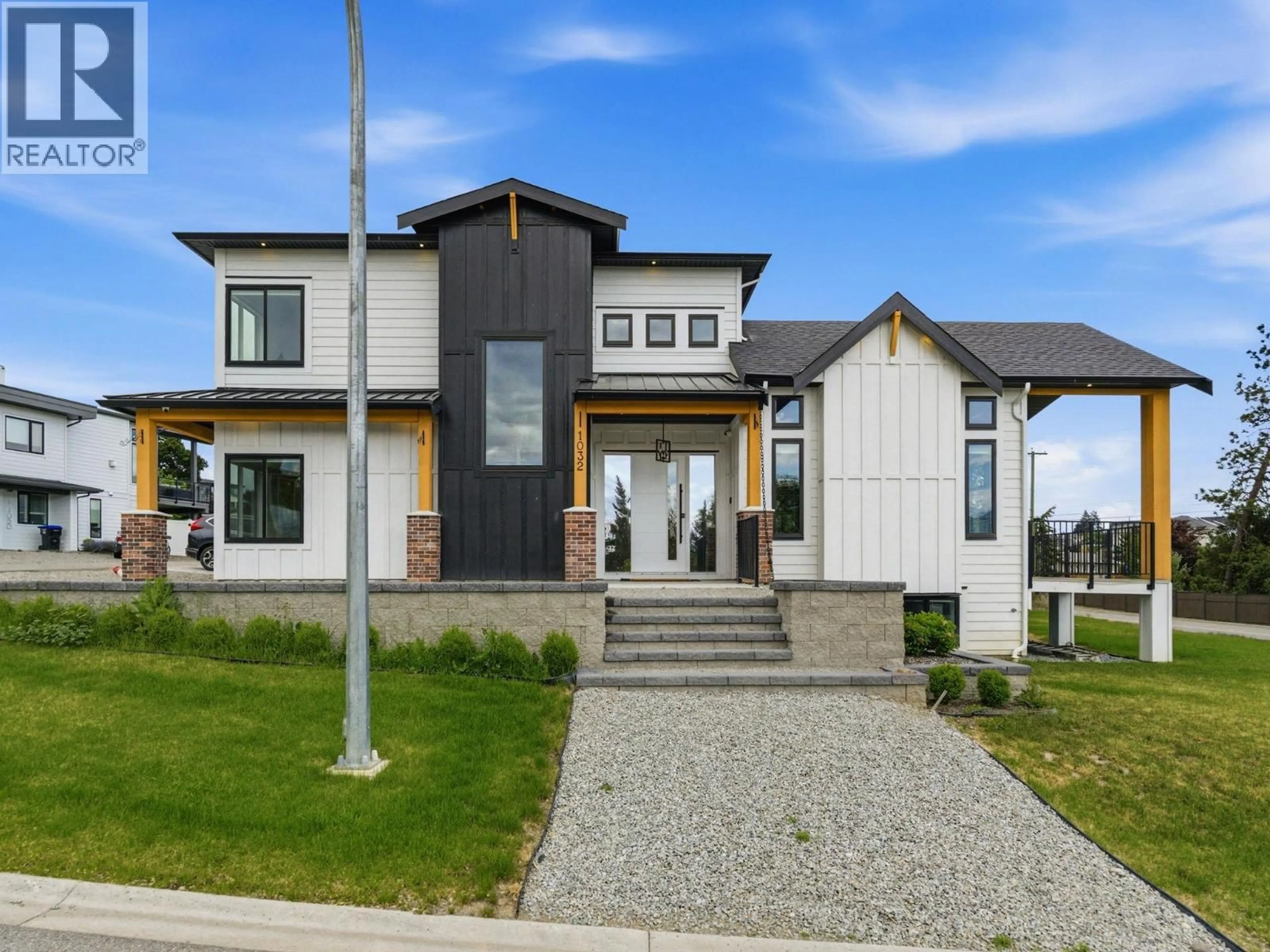 Home with brick exterior material, street for 1032 OAK BARREL LANE, West Kelowna British Columbia V1Z0A6