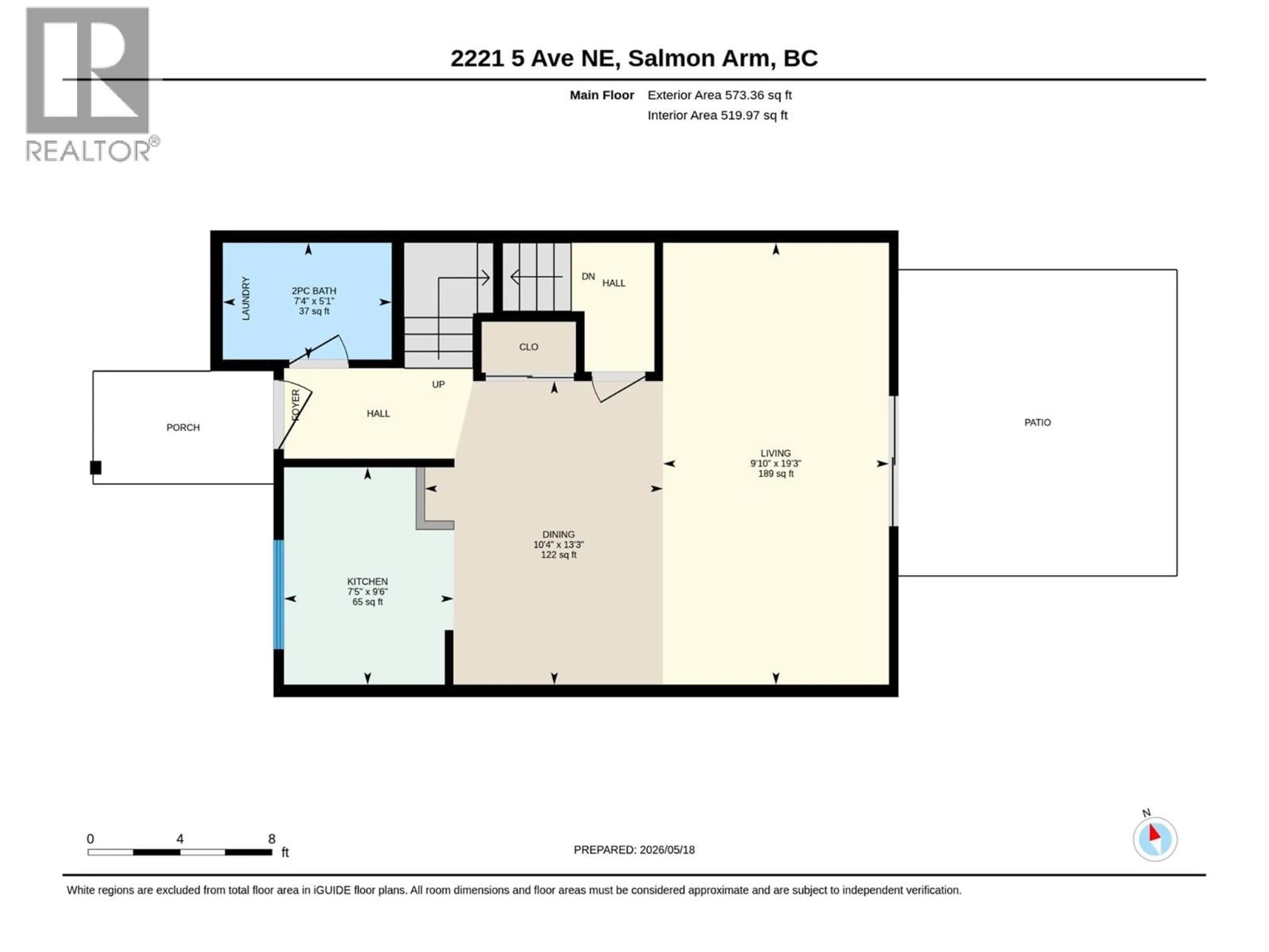 Floor plan for 2221 5 AVENUE NORTHEAST, Salmon Arm British Columbia V1E2J9