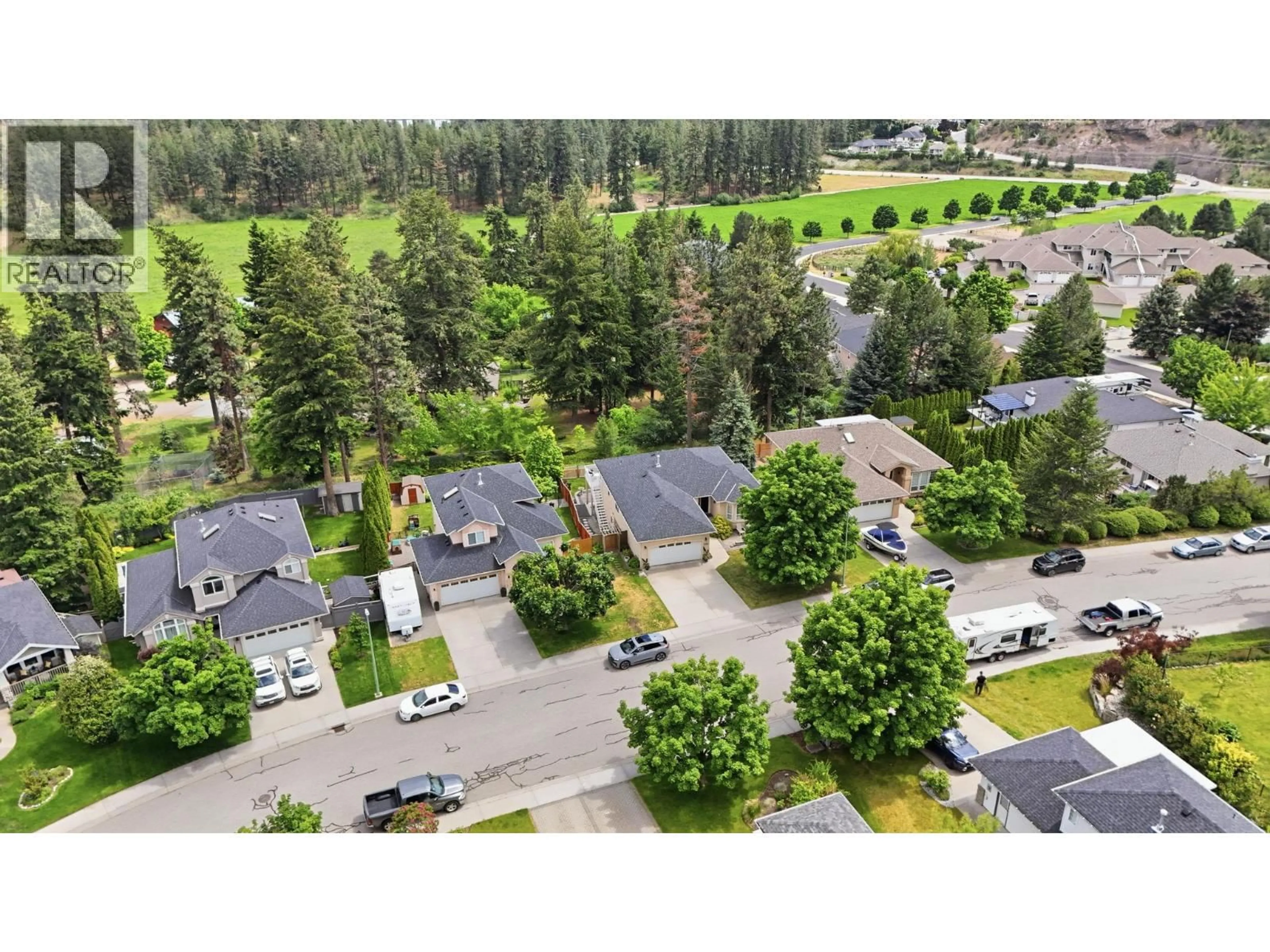 A pic from outside/outdoor area/front of a property/back of a property/a pic from drone, unknown for 2166 SHANNON WOODS WAY, West Kelowna British Columbia V4T2R4