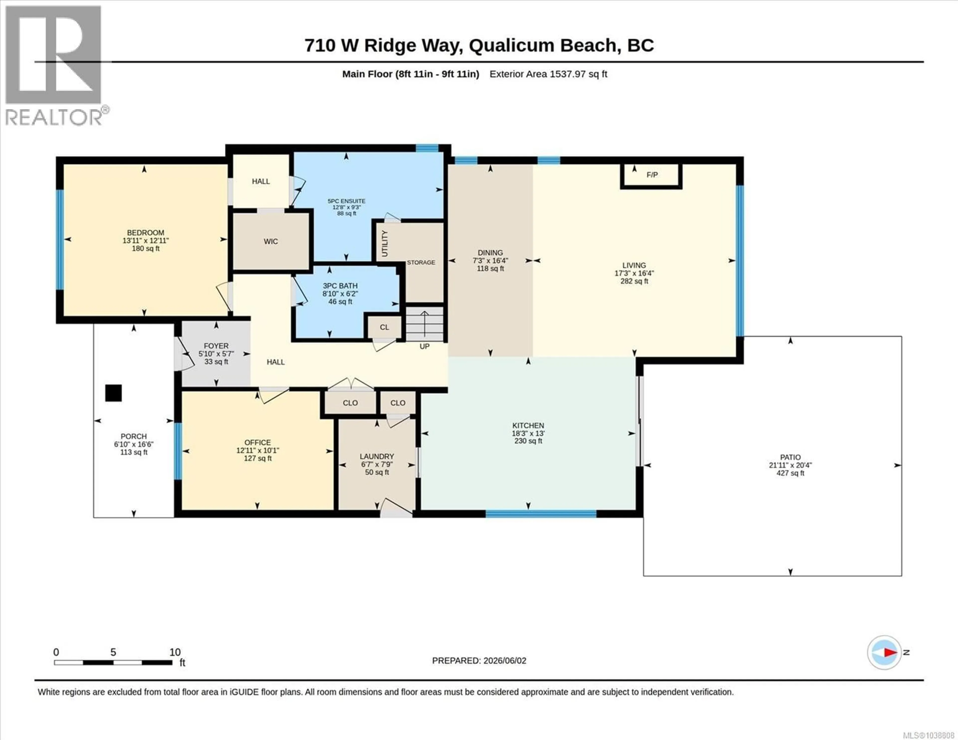 Floor plan for 710 WEST RIDGE WAY, Qualicum Beach British Columbia V9K0A9