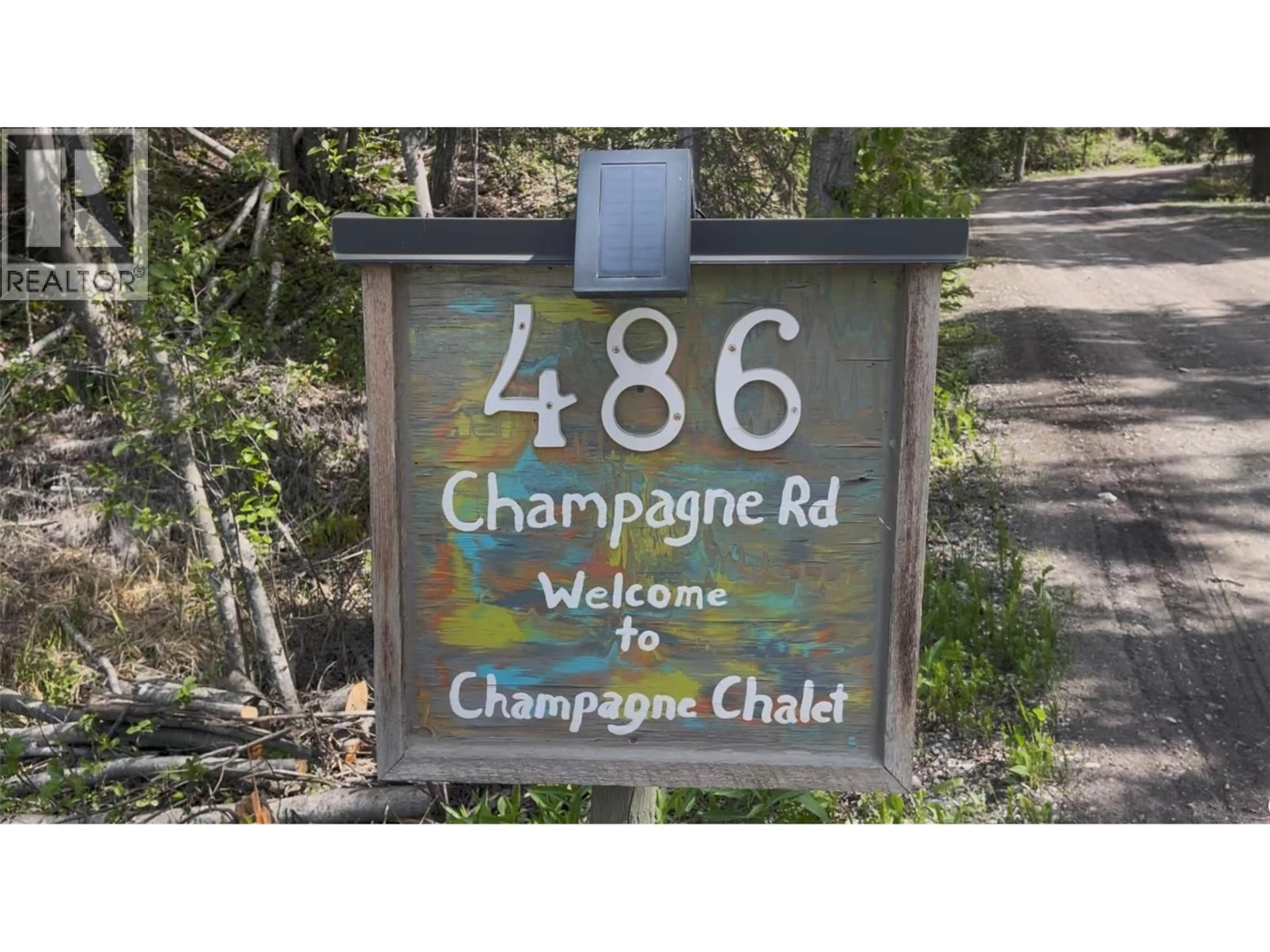 A pic from outside/outdoor area/front of a property/back of a property/a pic from drone, street for 1, 2, 3, - 486 CHAMPAGNE ROAD, Golden British Columbia V0A1H2