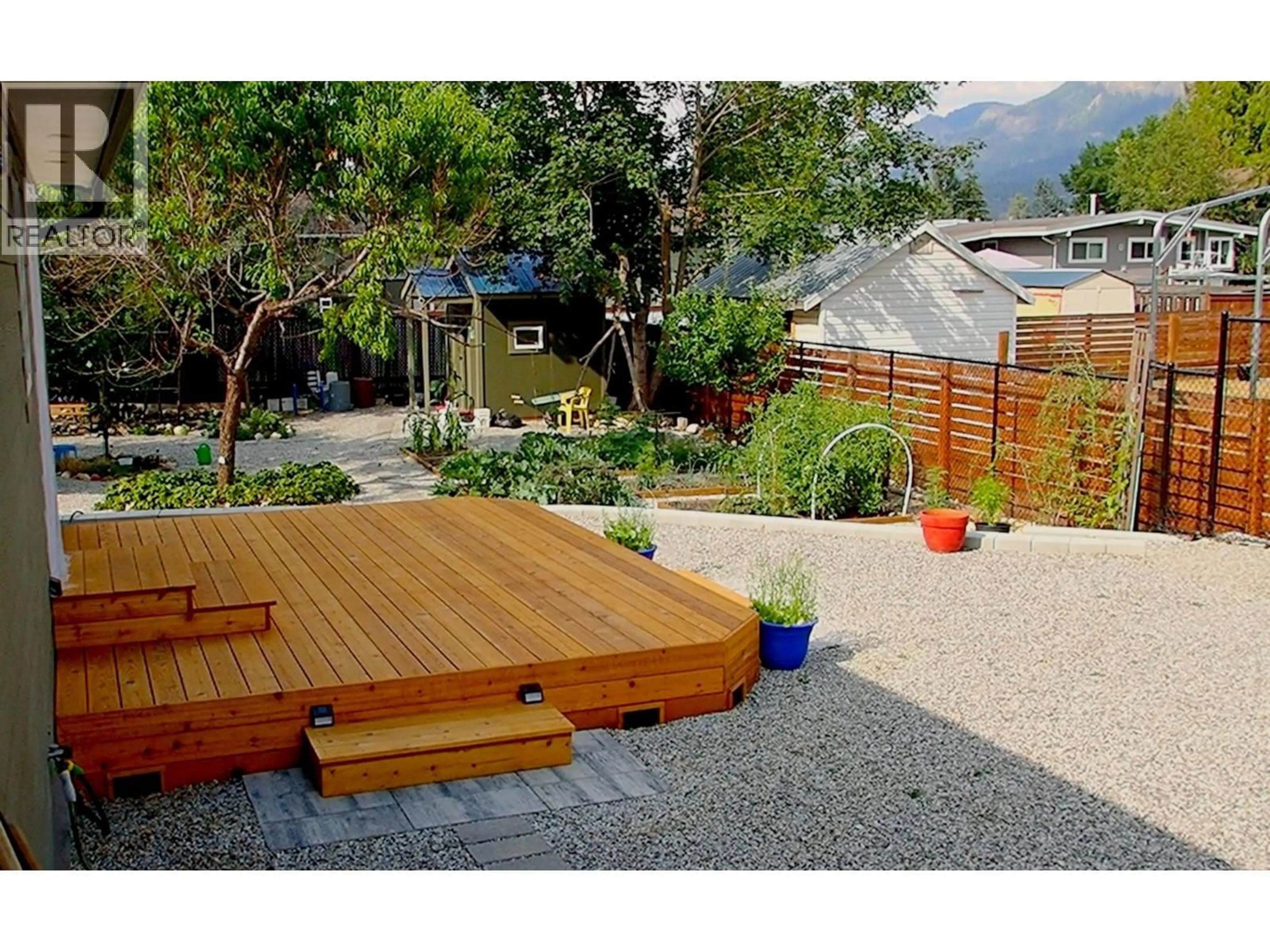 Patio, mountain view for 409 POLSON AVENUE, Enderby British Columbia V4Y4A5