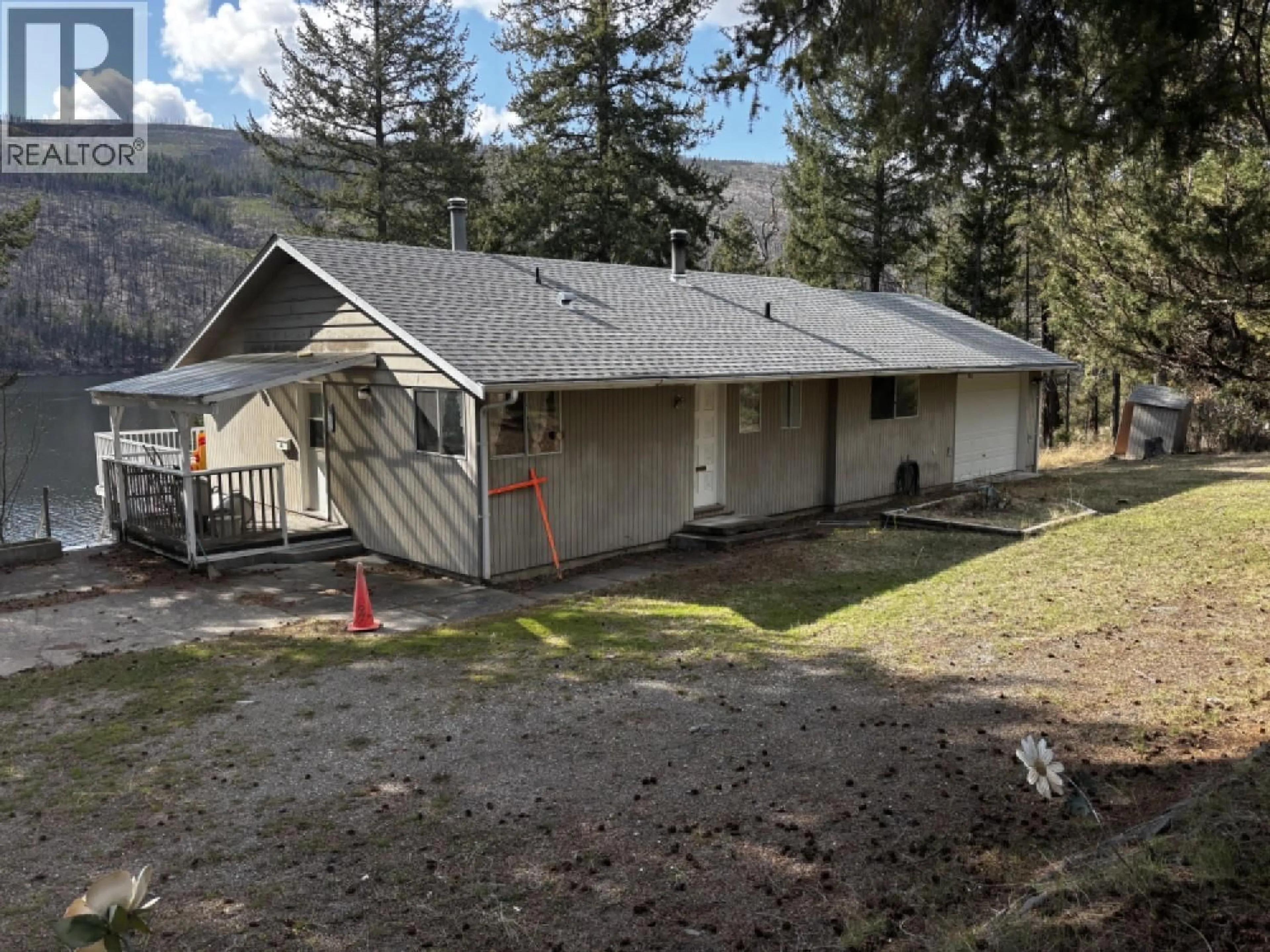 A pic from outside/outdoor area/front of a property/back of a property/a pic from drone, mountain view for 2344 LOON LAKE ROAD, Loon Lake British Columbia V0K1H0