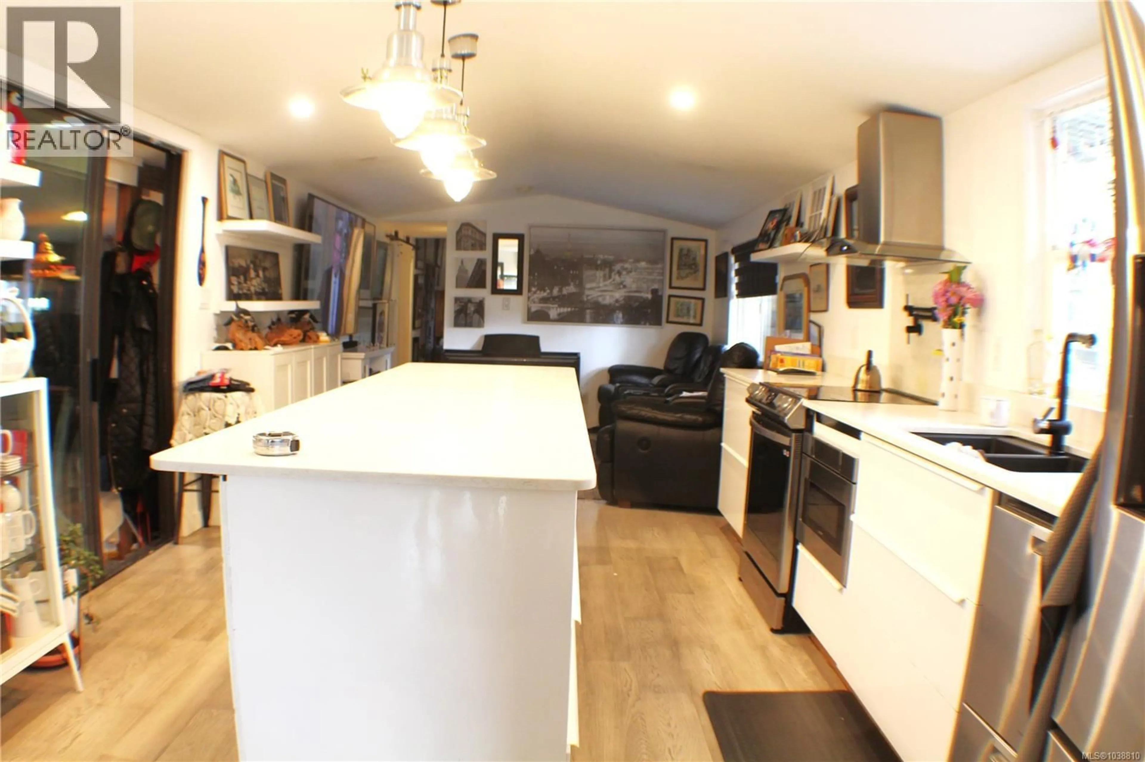 Open concept kitchen, wood/laminate floor for 1120 DONNA AVENUE, Langford British Columbia V9B2Z3