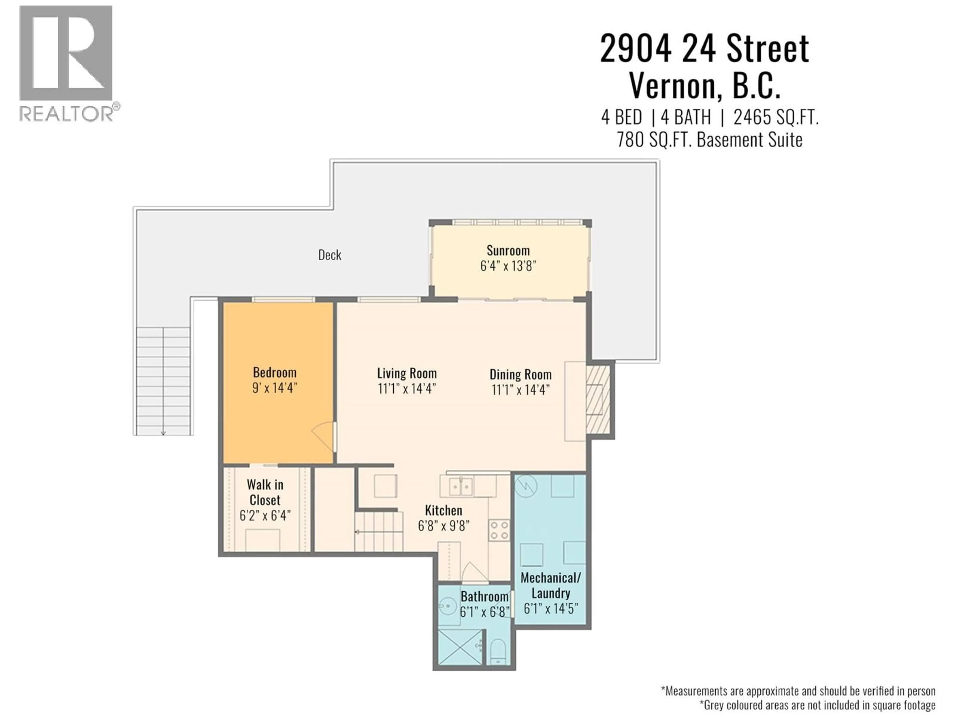 Floor plan for 2904 24 STREET, Vernon British Columbia V1T4N2