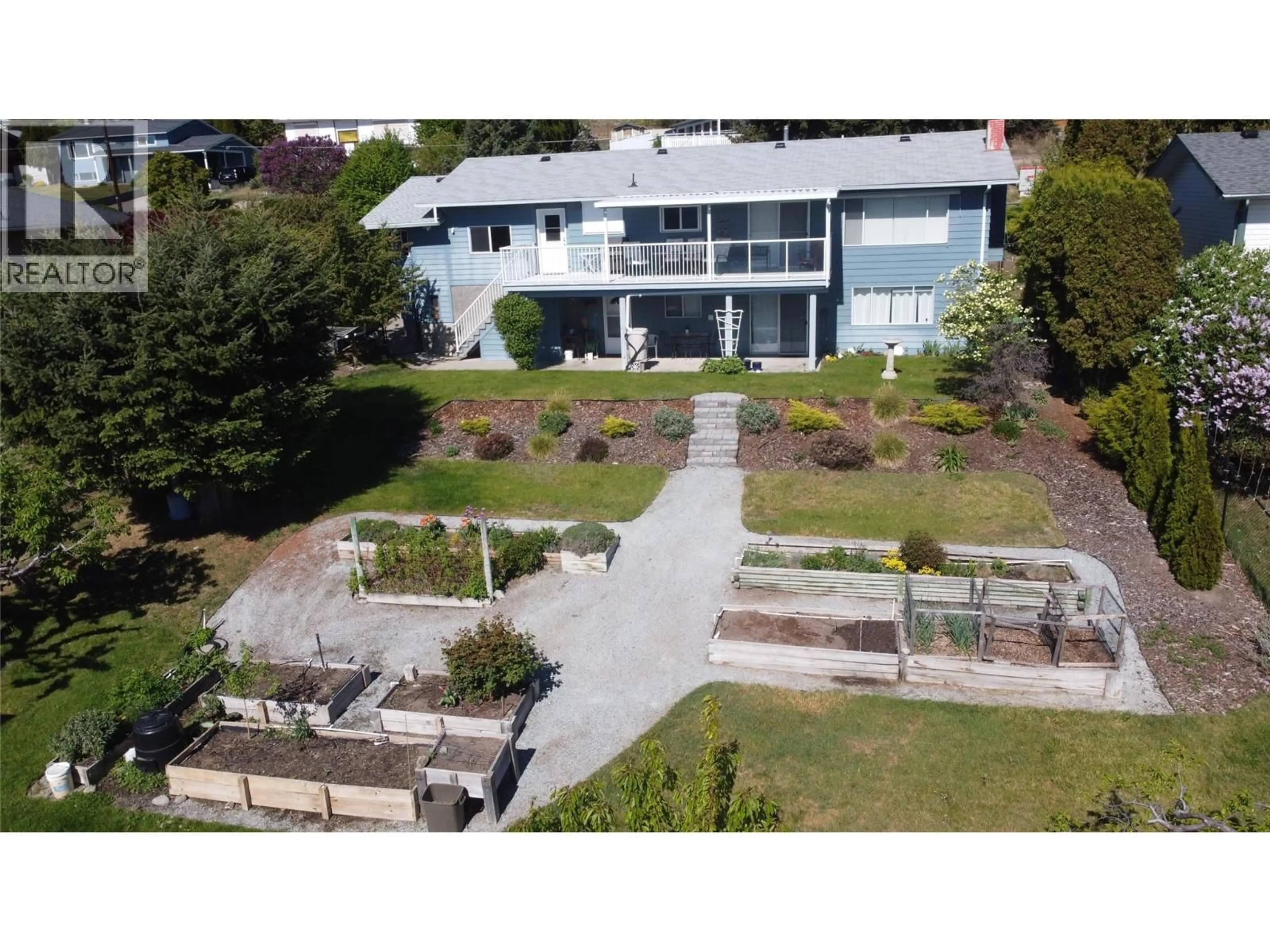 A pic from outside/outdoor area/front of a property/back of a property/a pic from drone, unknown for 6119 WILSON ROAD, Peachland British Columbia V0H1X7