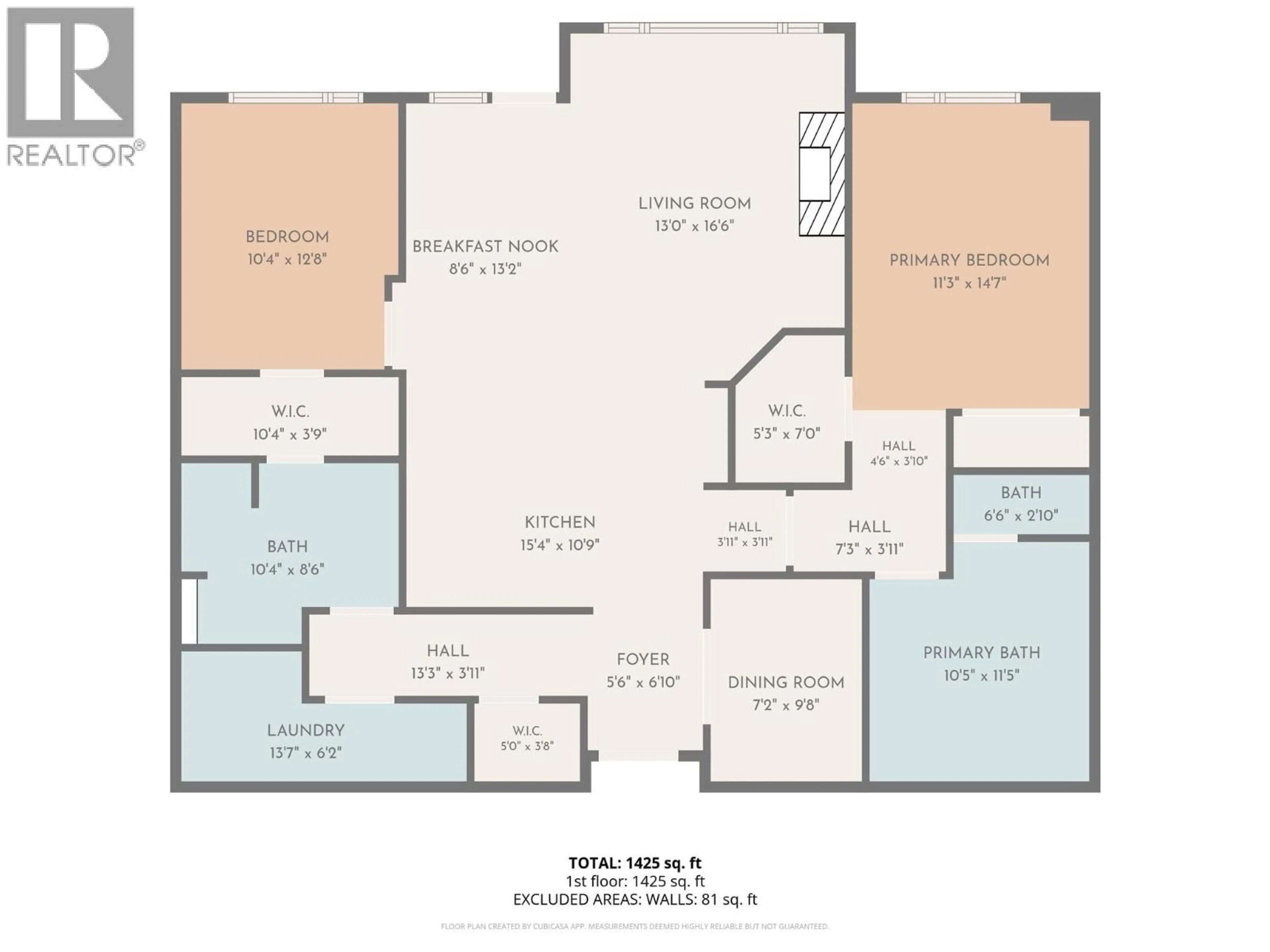 Floor plan for 116 - 600 SARSONS ROAD, Kelowna British Columbia V1W5H5