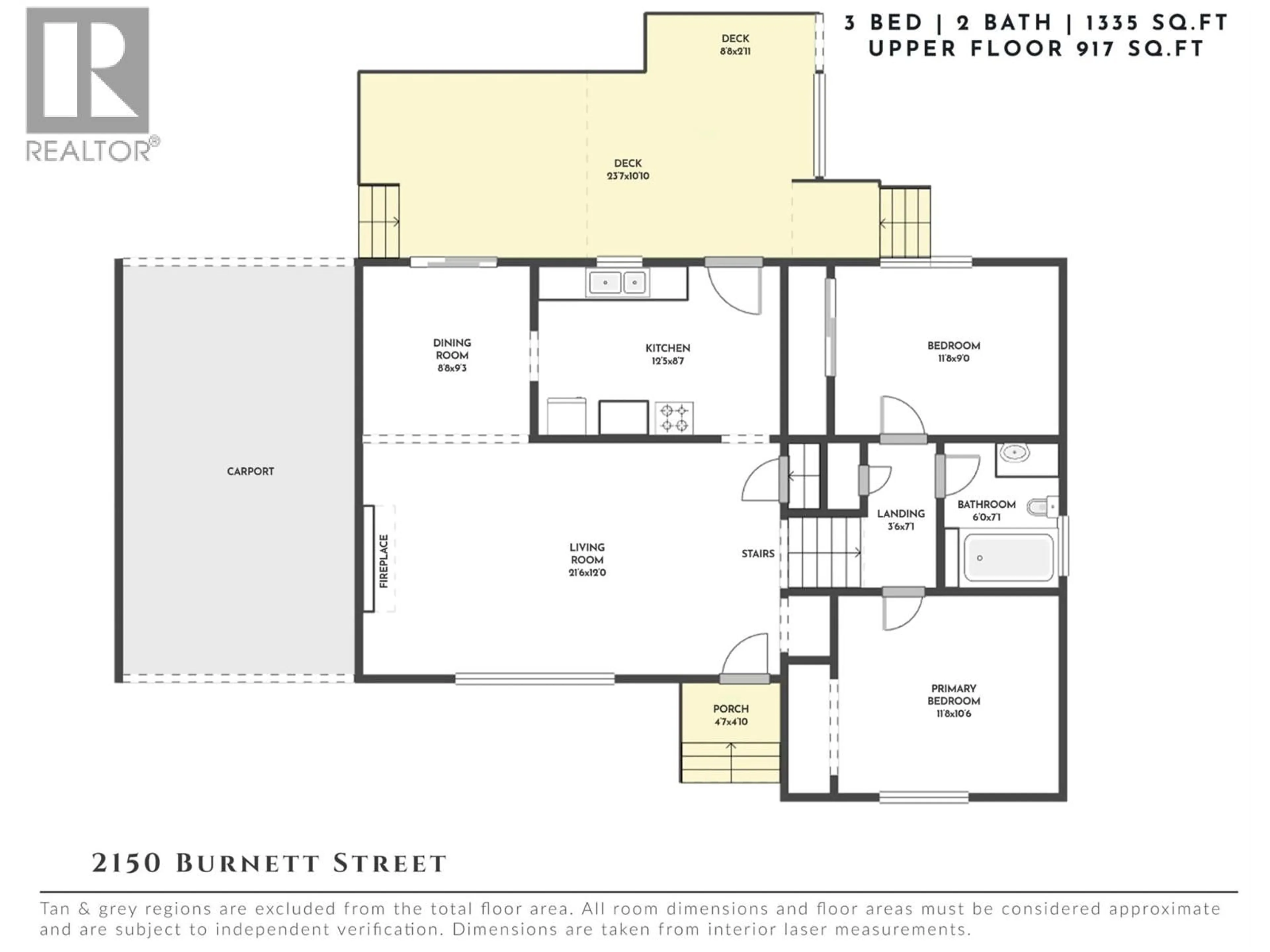 Floor plan for 2150 BURNETT STREET, Kelowna British Columbia V1Y2T6
