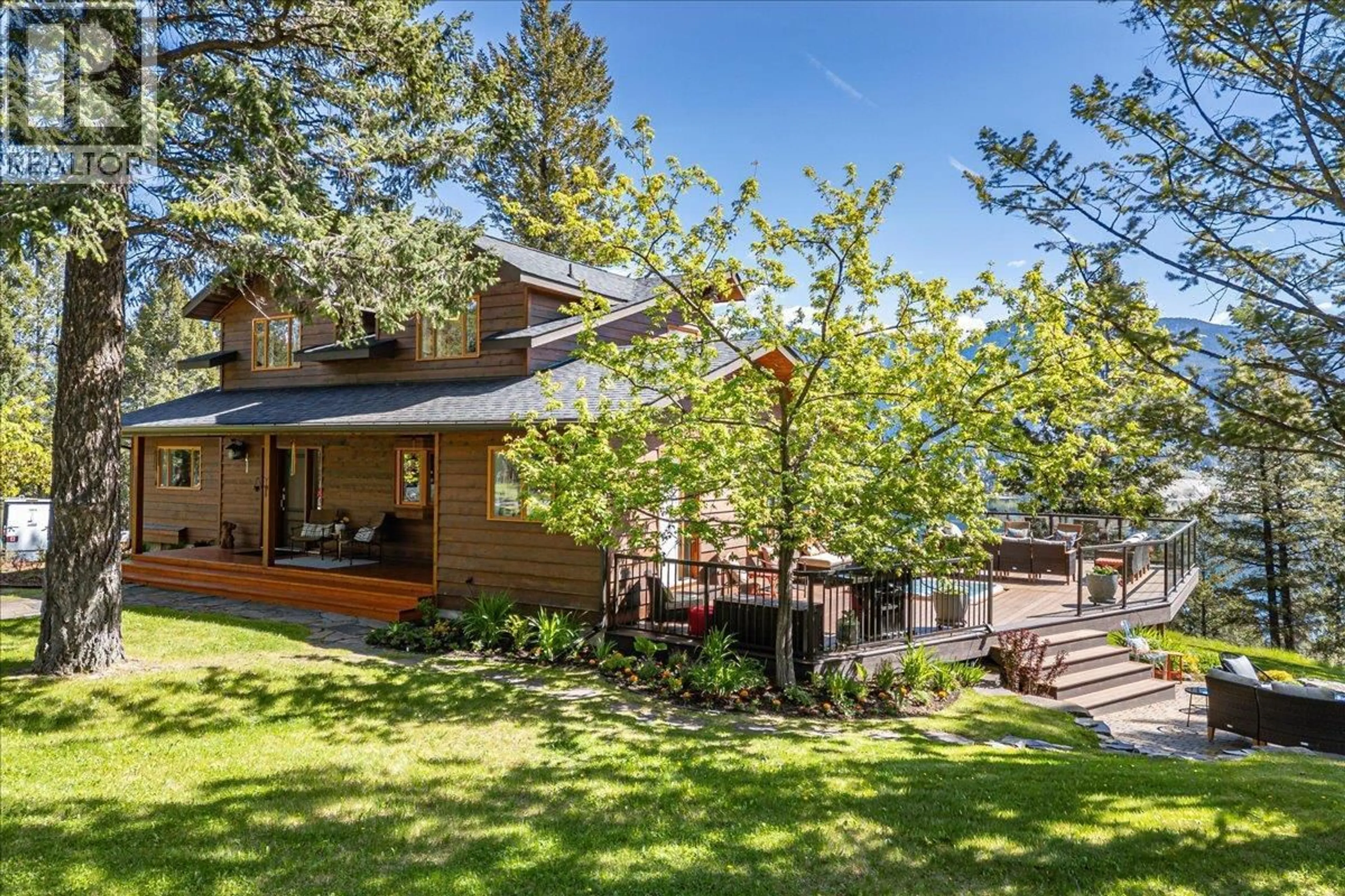 A pic from outside/outdoor area/front of a property/back of a property/a pic from drone, forest/trees view for 2371 STARK DRIVE, Invermere British Columbia V0A1K2