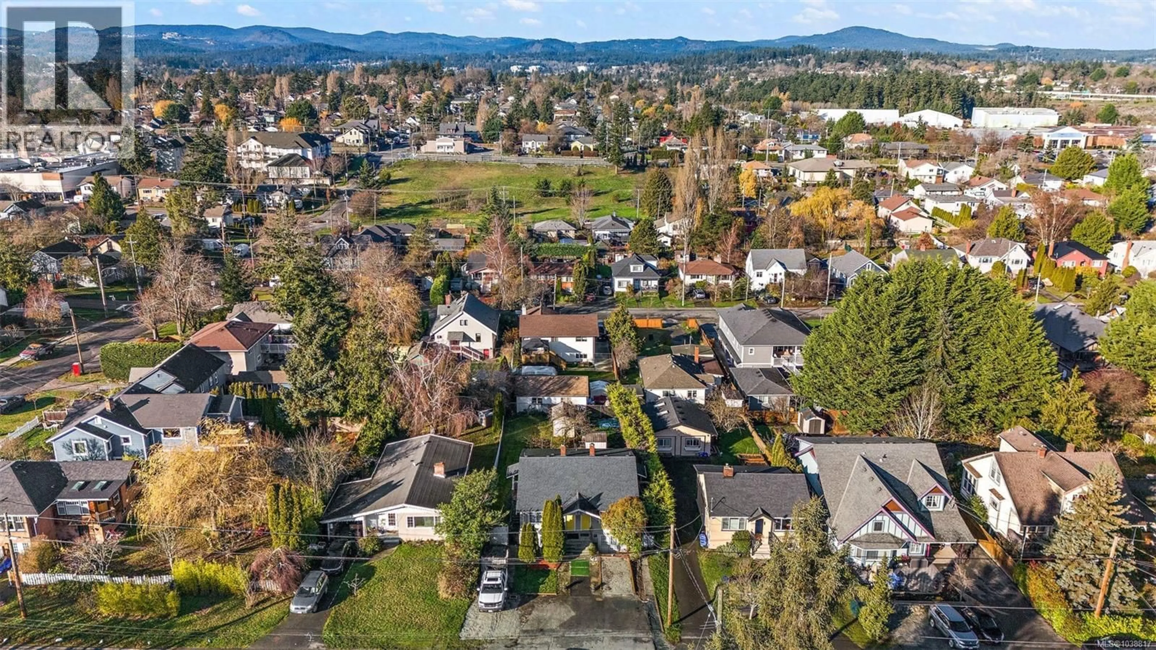 A pic from outside/outdoor area/front of a property/back of a property/a pic from drone, street for 3020 - 3022 DONALD STREET, Saanich British Columbia V9A1Y2