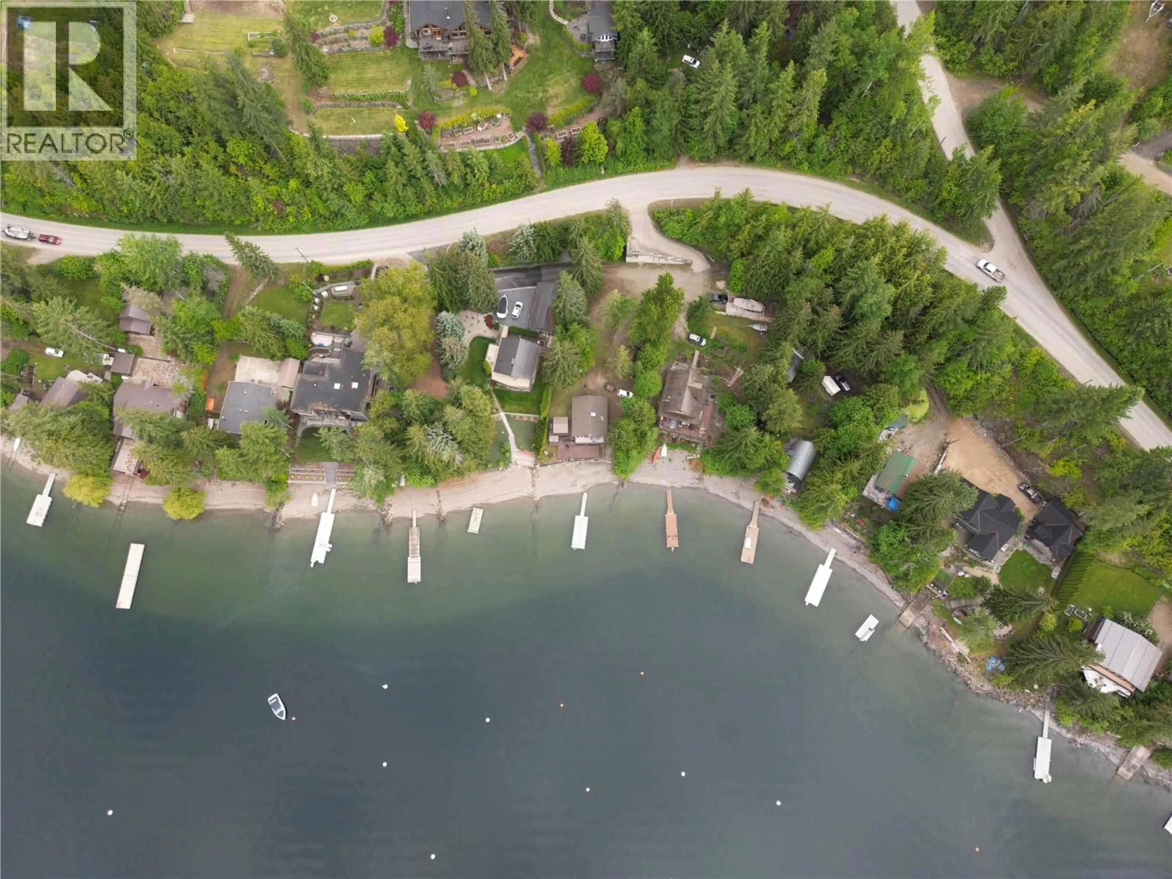 A pic from outside/outdoor area/front of a property/back of a property/a pic from drone, water/lake/river/ocean view for 3981 EAGLE BAY ROAD, Eagle Bay British Columbia V0E1T0