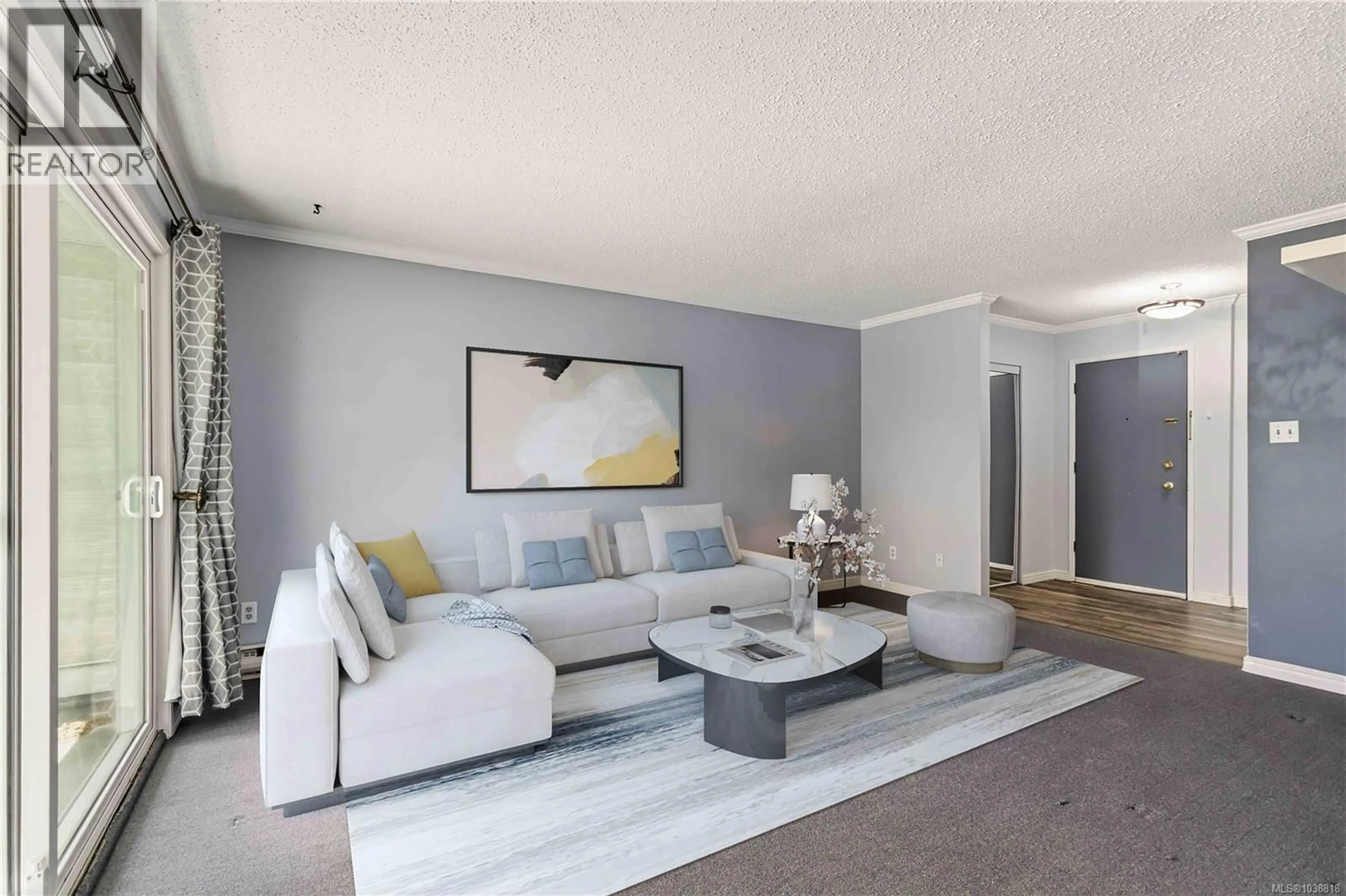 Living room with furniture, unknown for 217 - 900 TOLMIE AVENUE, Saanich British Columbia V8X3W6