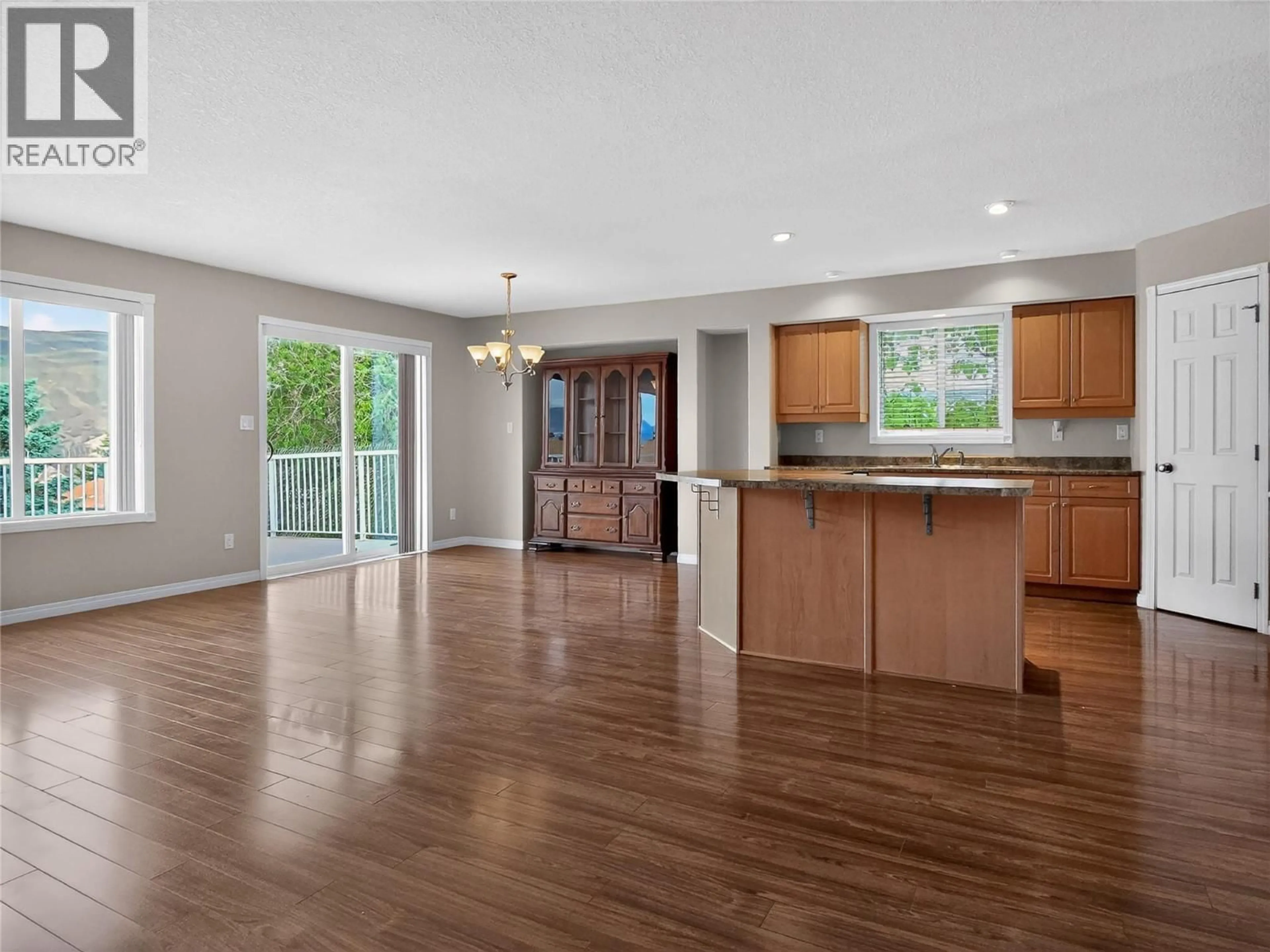 Open concept kitchen, wood/laminate floor for 1204 VISTA HEIGHTS DRIVE, Ashcroft British Columbia V0K1A0