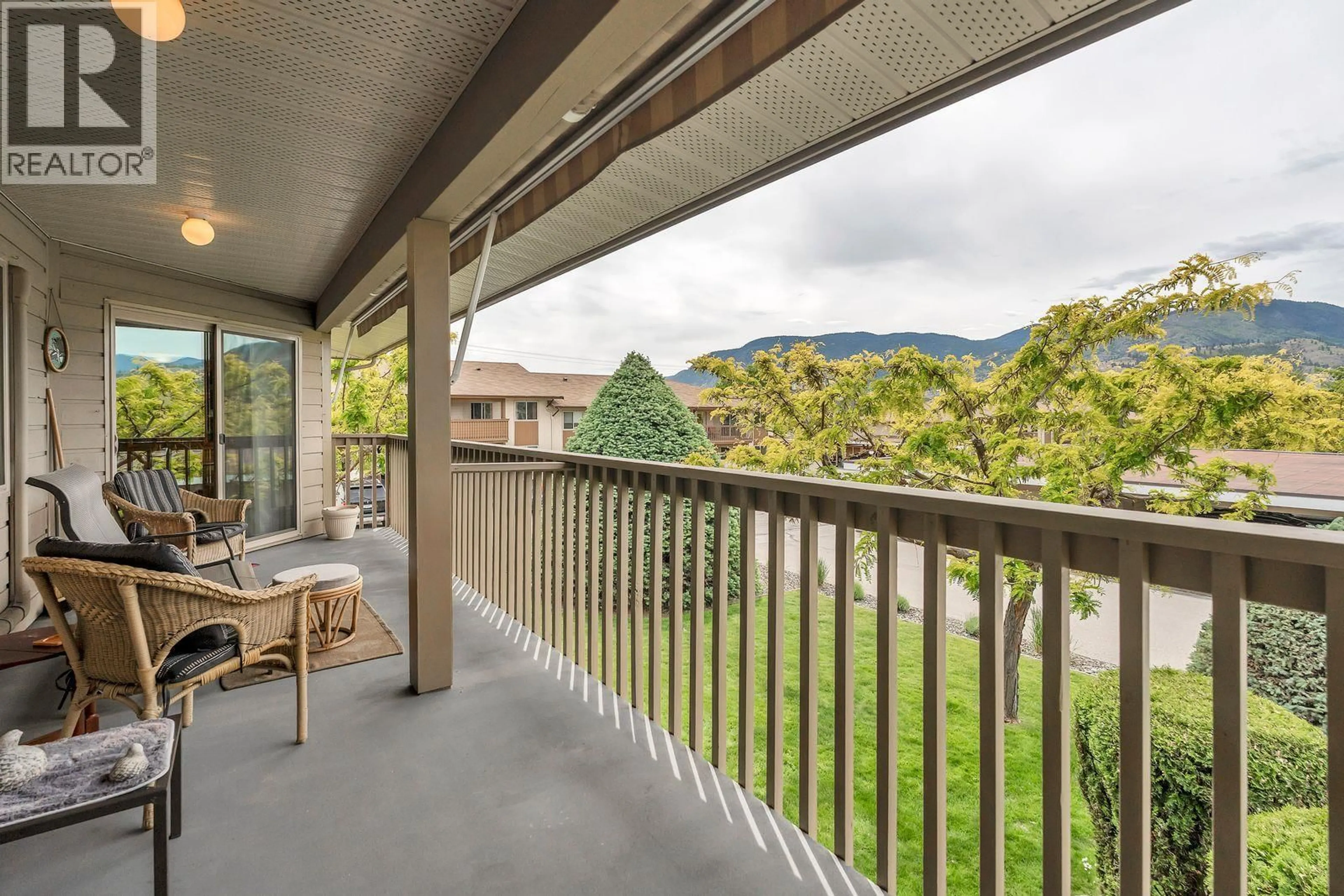 Patio, mountain view for 201 - 1830 ATKINSON STREET, Penticton British Columbia V2A7M6