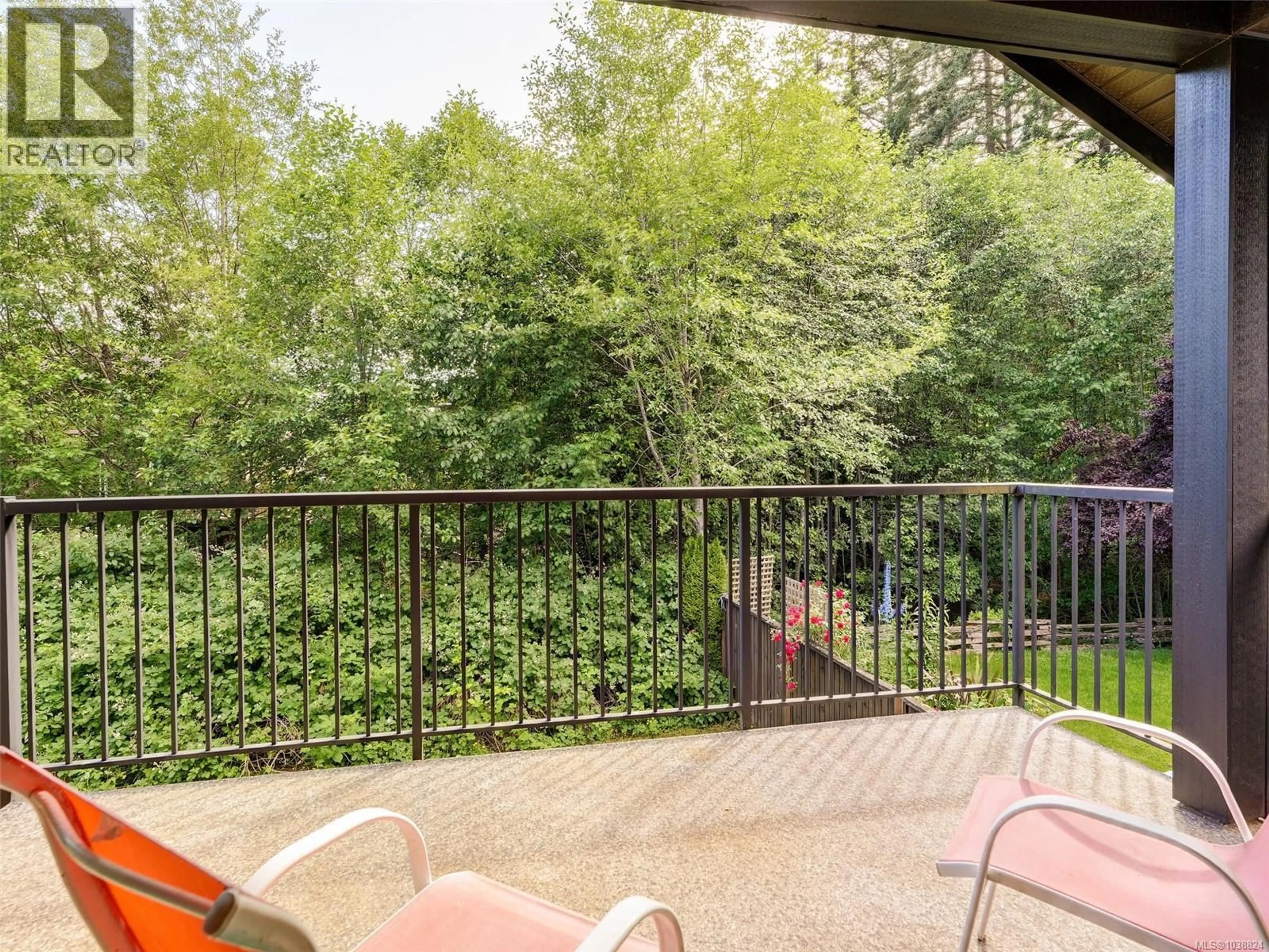 Balcony in the apartment, forest/trees view for 3628 VITALITY ROAD, Langford British Columbia V9C0E9