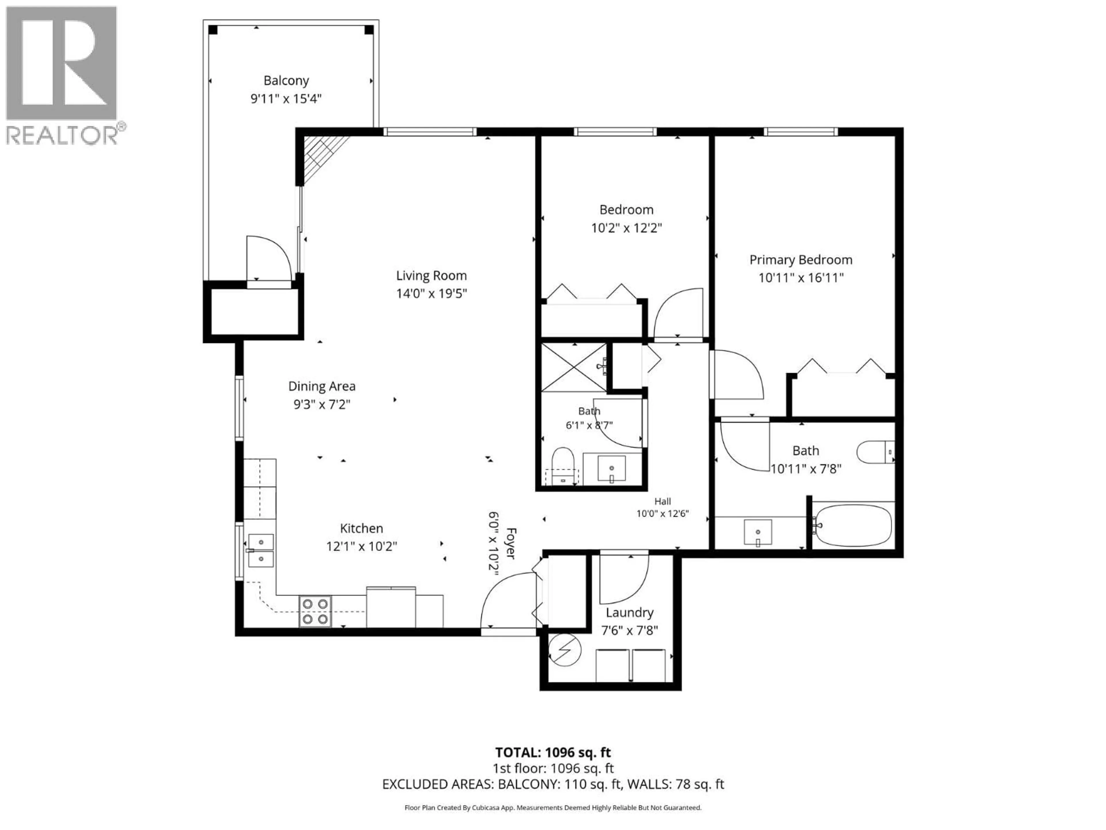 Floor plan for 202 - 330 4 AVENUE SOUTHEAST, Salmon Arm British Columbia V1E0E2