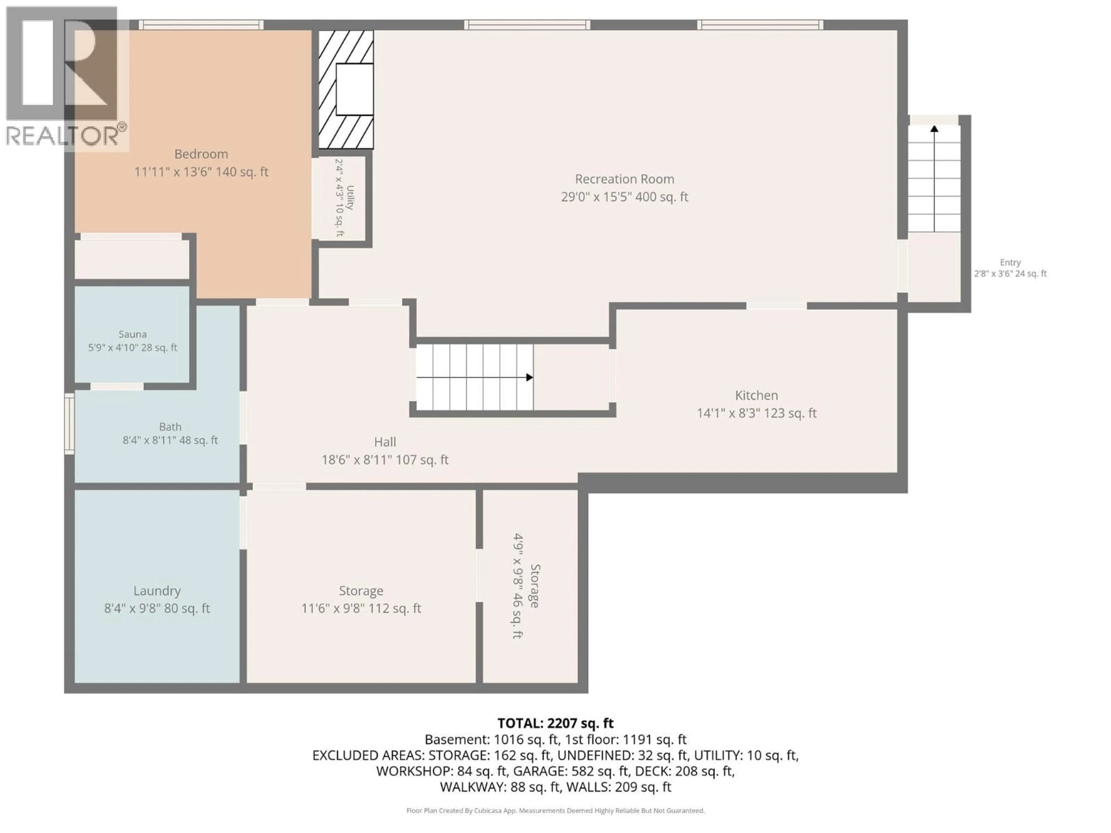 Floor plan for 650 DOUGALL ROAD SOUTH, Kelowna British Columbia V1X3J8