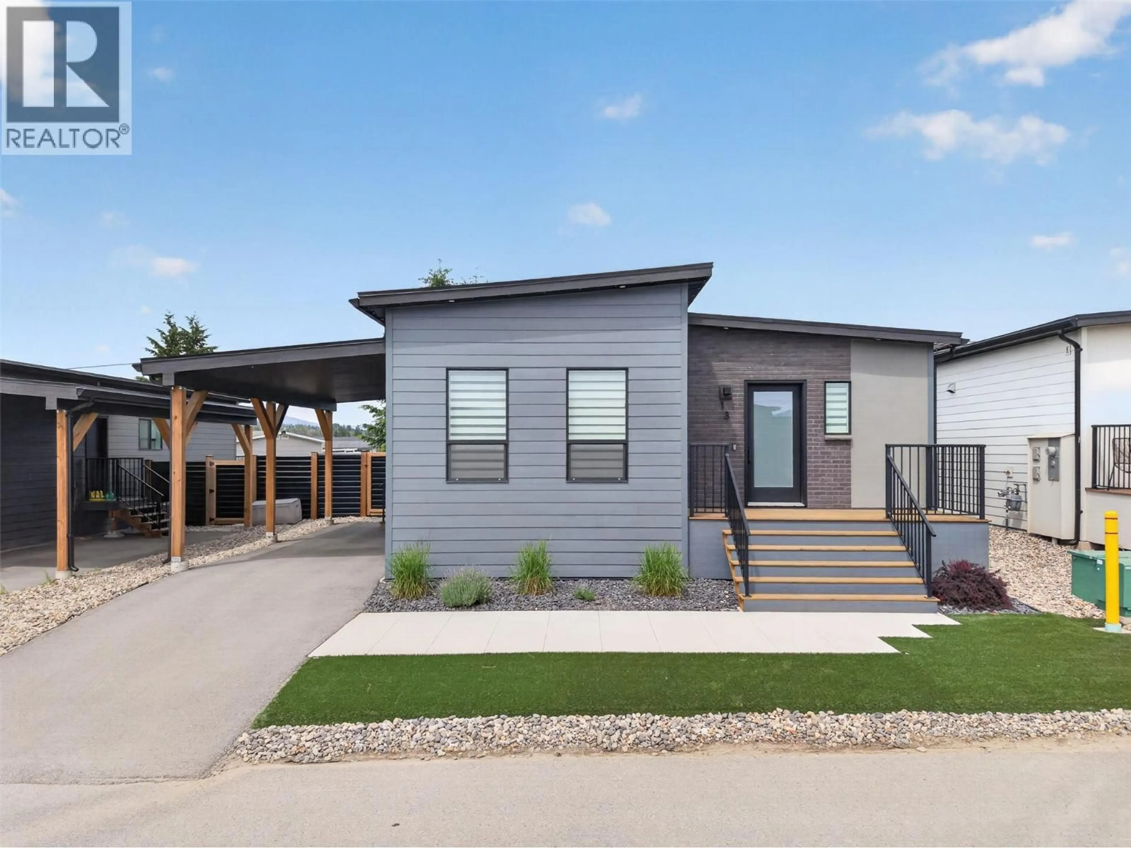 Home with vinyl exterior material, street for 13 - 8900 JIM BAILEY ROAD, Kelowna British Columbia V4V0B5