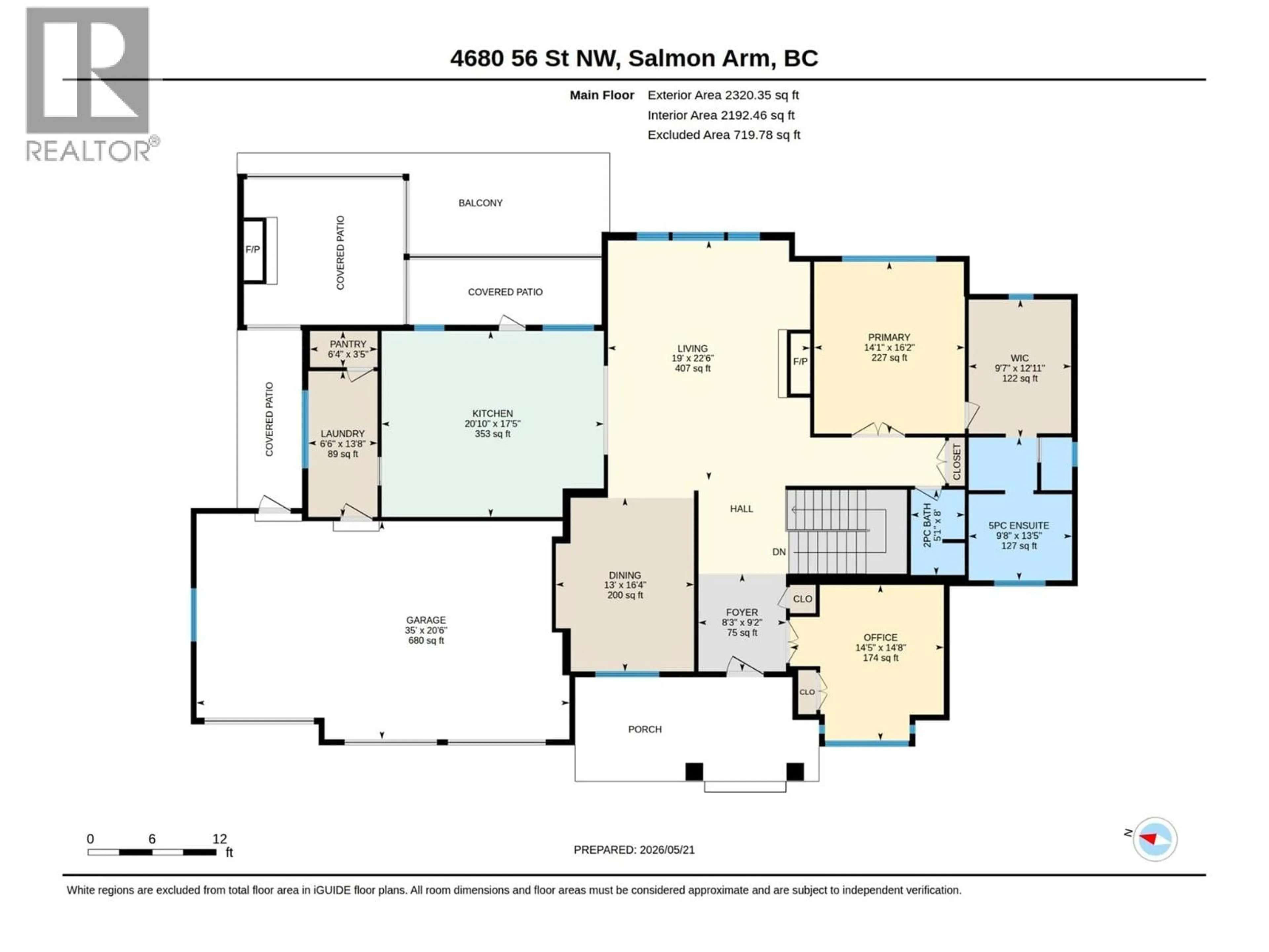 Floor plan for 4680 56 STREET NORTHWEST, Salmon Arm British Columbia V1E0B2