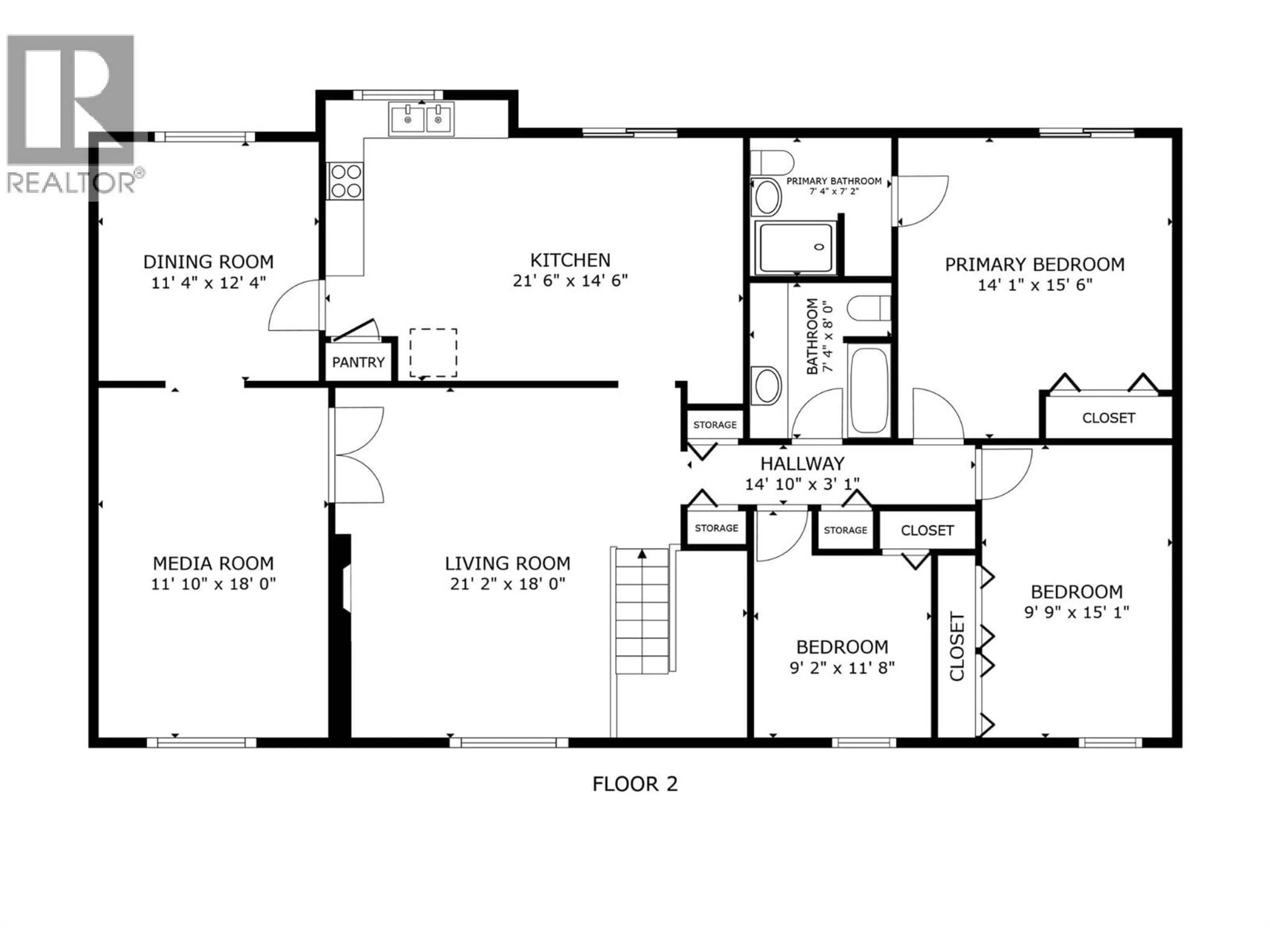 Floor plan for 610 MONTEREY ROAD, Kelowna British Columbia V1X1A2