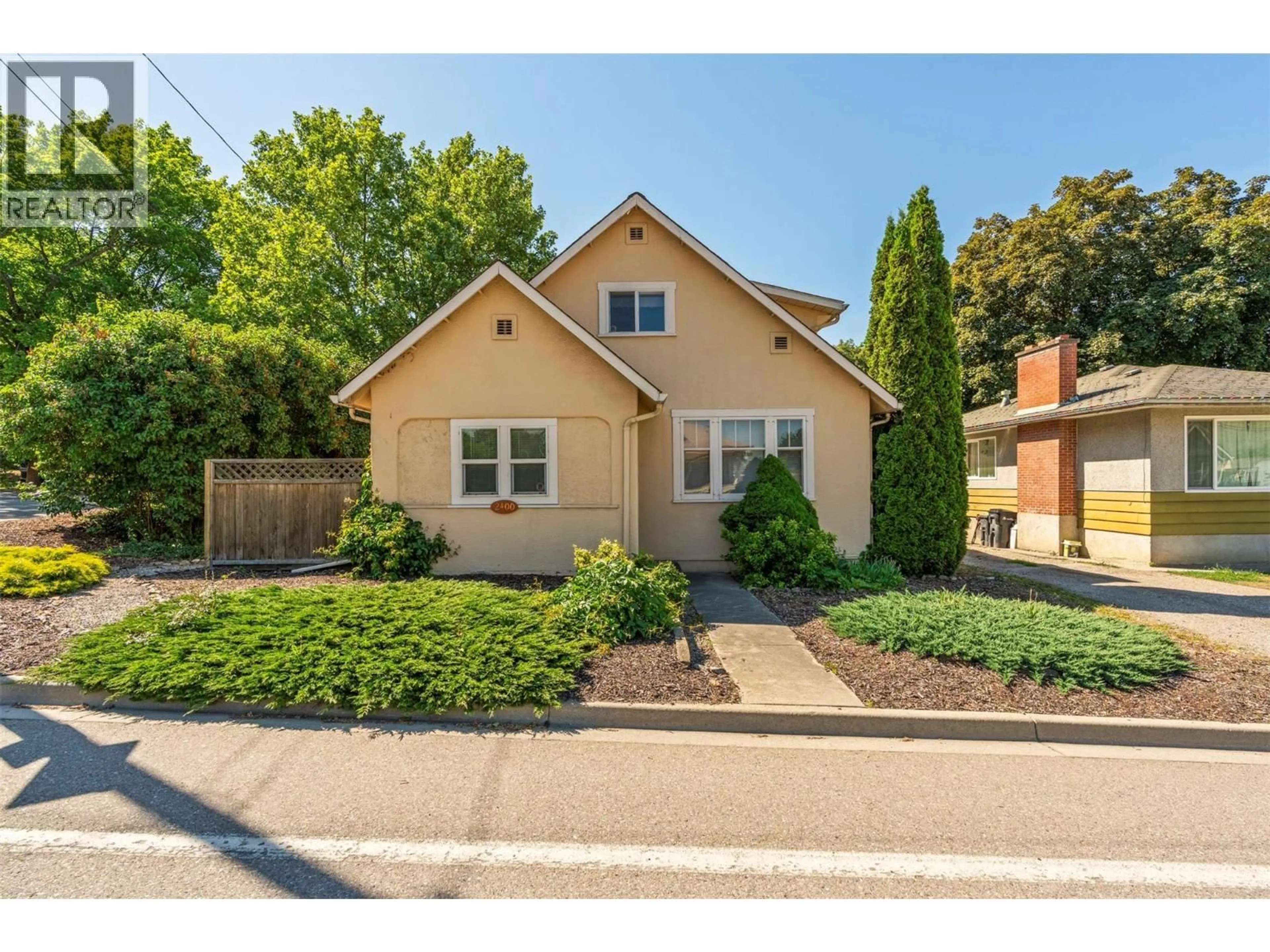 Home with brick exterior material, street for 2400 32 AVENUE, Vernon British Columbia V1T2K6