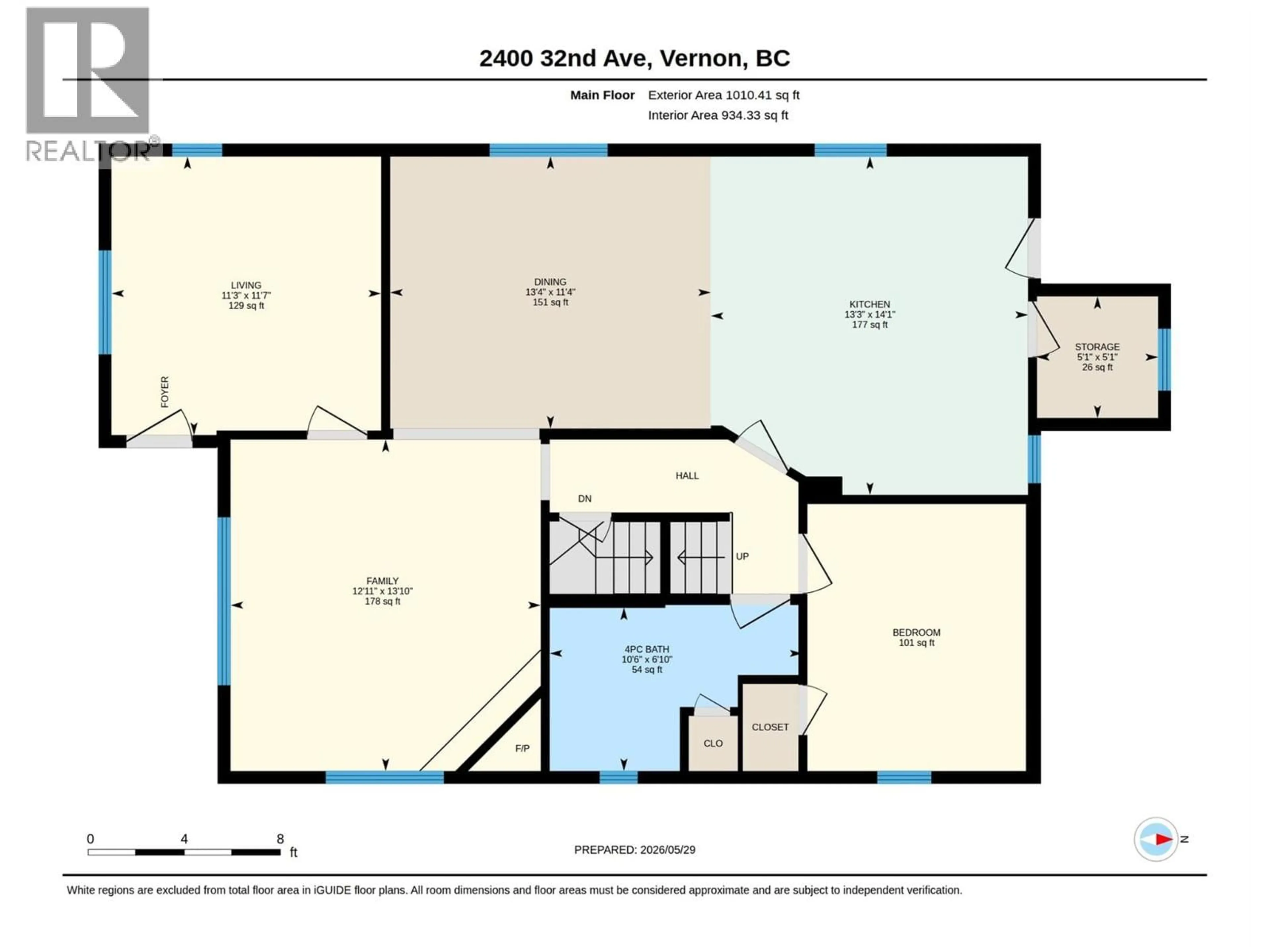 Floor plan for 2400 32 AVENUE, Vernon British Columbia V1T2K6