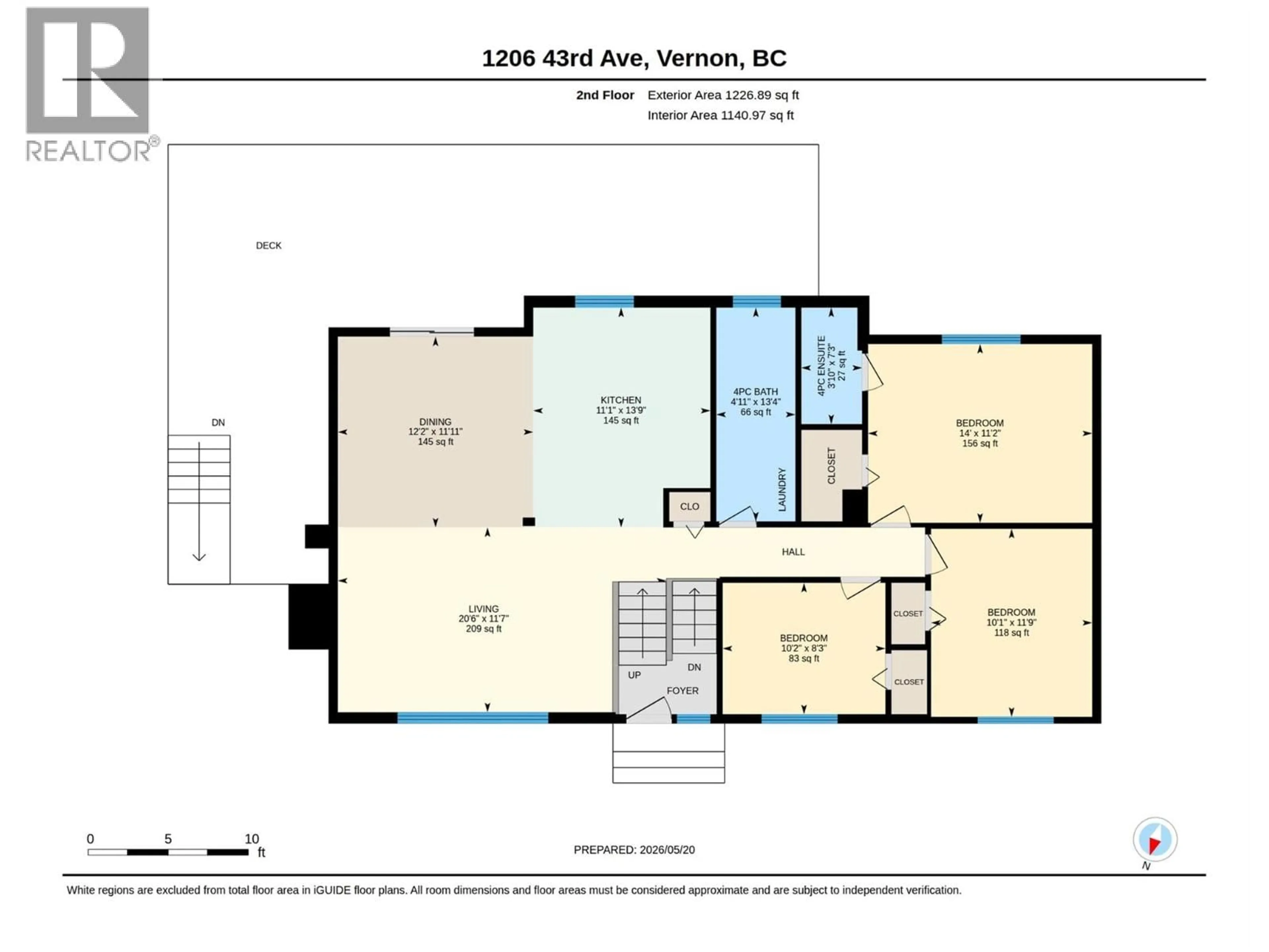 Floor plan for 1206 43 AVENUE, Vernon British Columbia V1T8C9