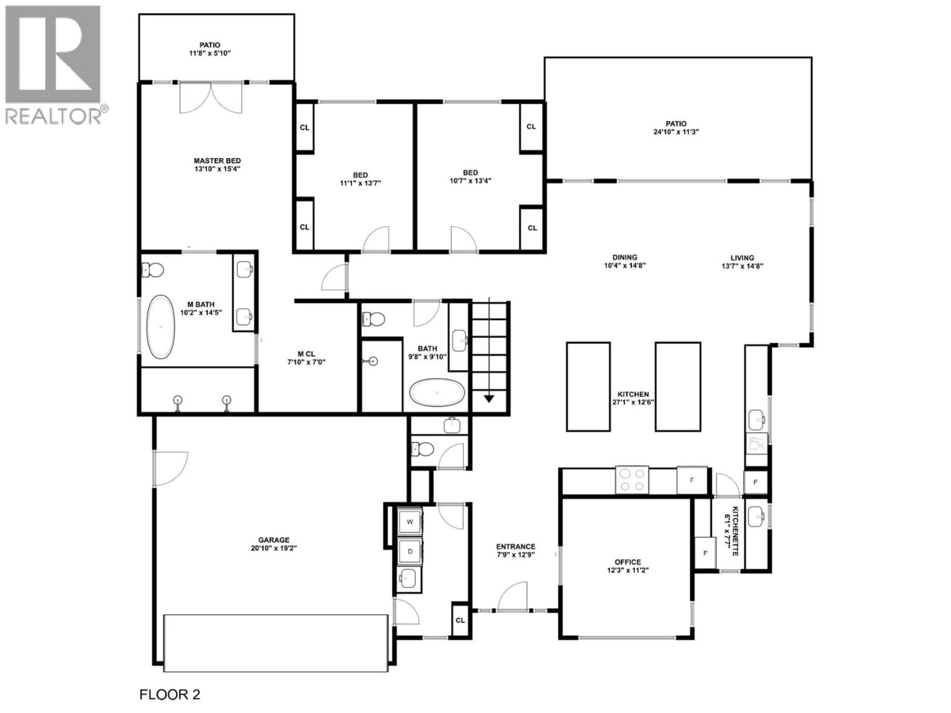 Floor plan for 5300 HEDEMAN COURT, Kelowna British Columbia V1W5A3