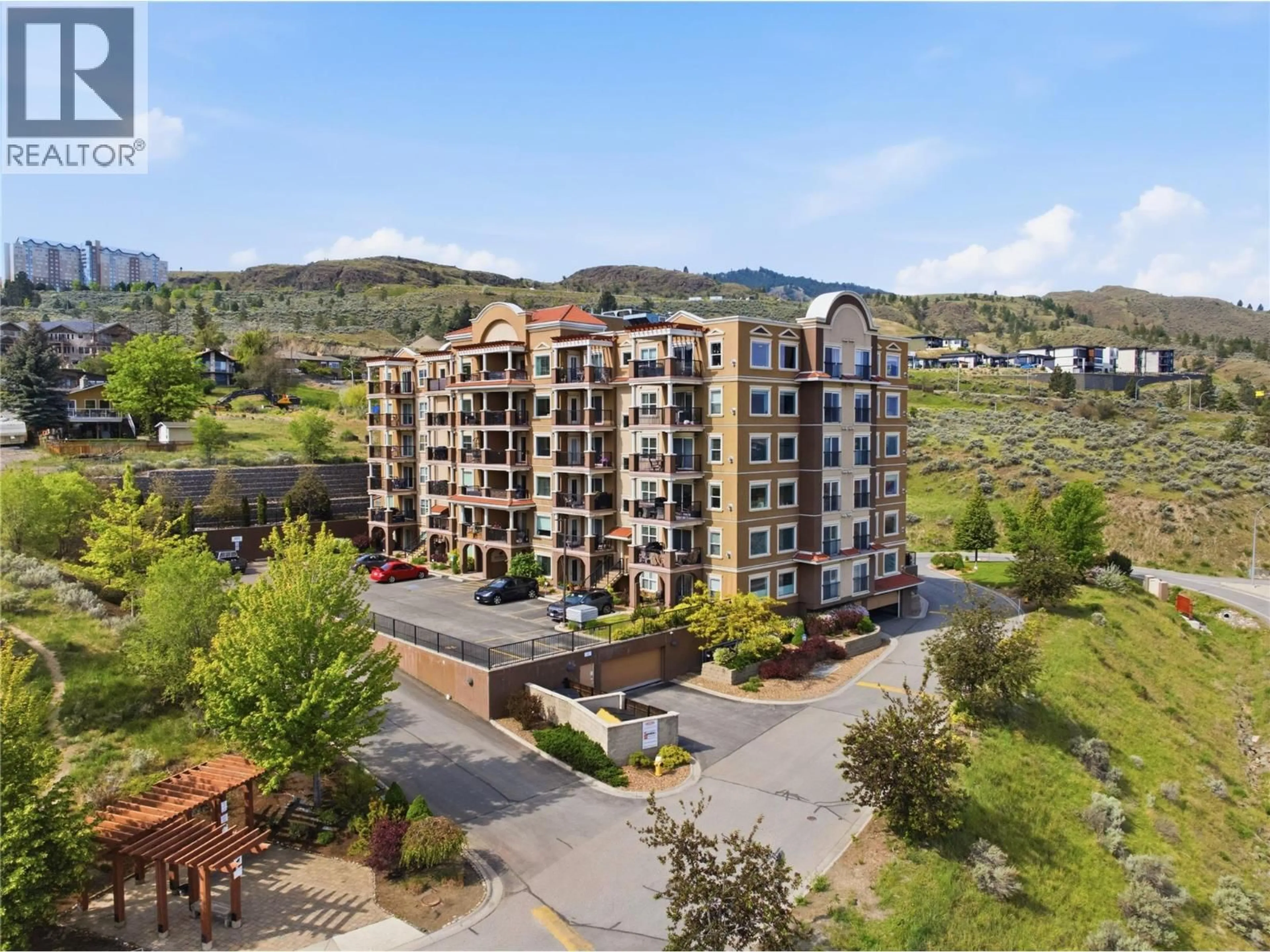 A pic from outside/outdoor area/front of a property/back of a property/a pic from drone, mountain view for 202 - 975 VICTORIA  W STREET, Kamloops British Columbia V2C0C2