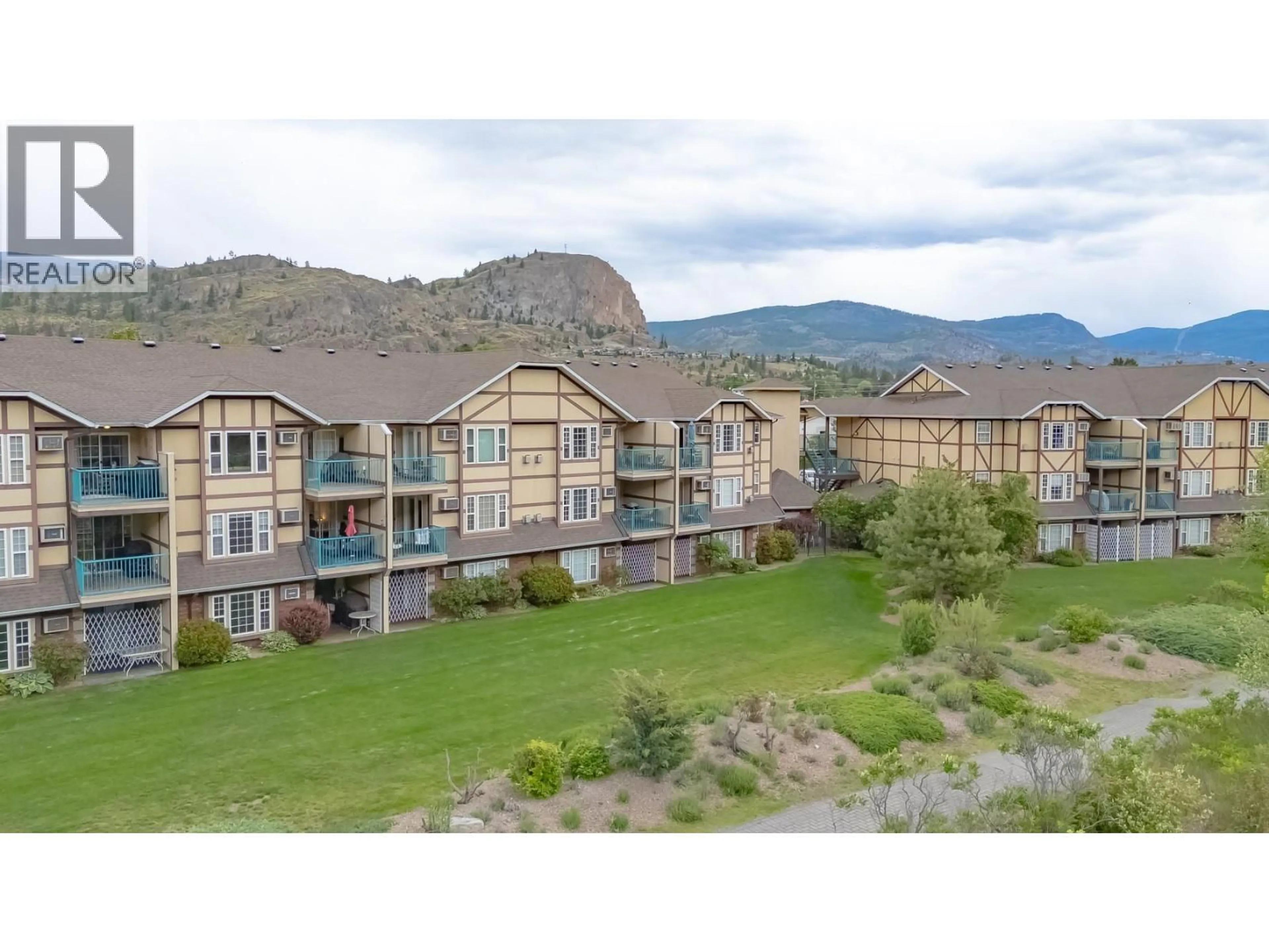 A pic from outside/outdoor area/front of a property/back of a property/a pic from drone, mountain view for 23 - 750 RAILWAY LANE, Okanagan Falls British Columbia V0H1R4