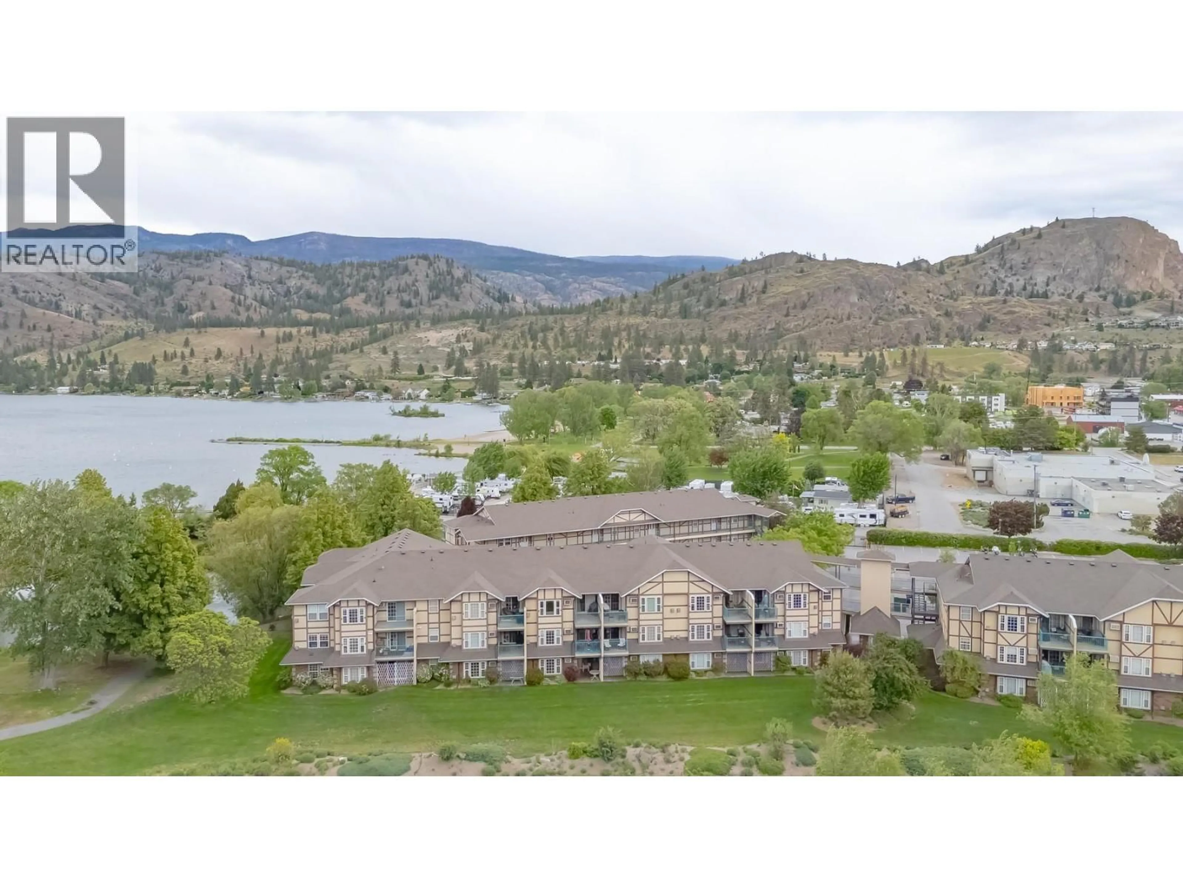 A pic from outside/outdoor area/front of a property/back of a property/a pic from drone, water/lake/river/ocean view for 23 - 750 RAILWAY LANE, Okanagan Falls British Columbia V0H1R4